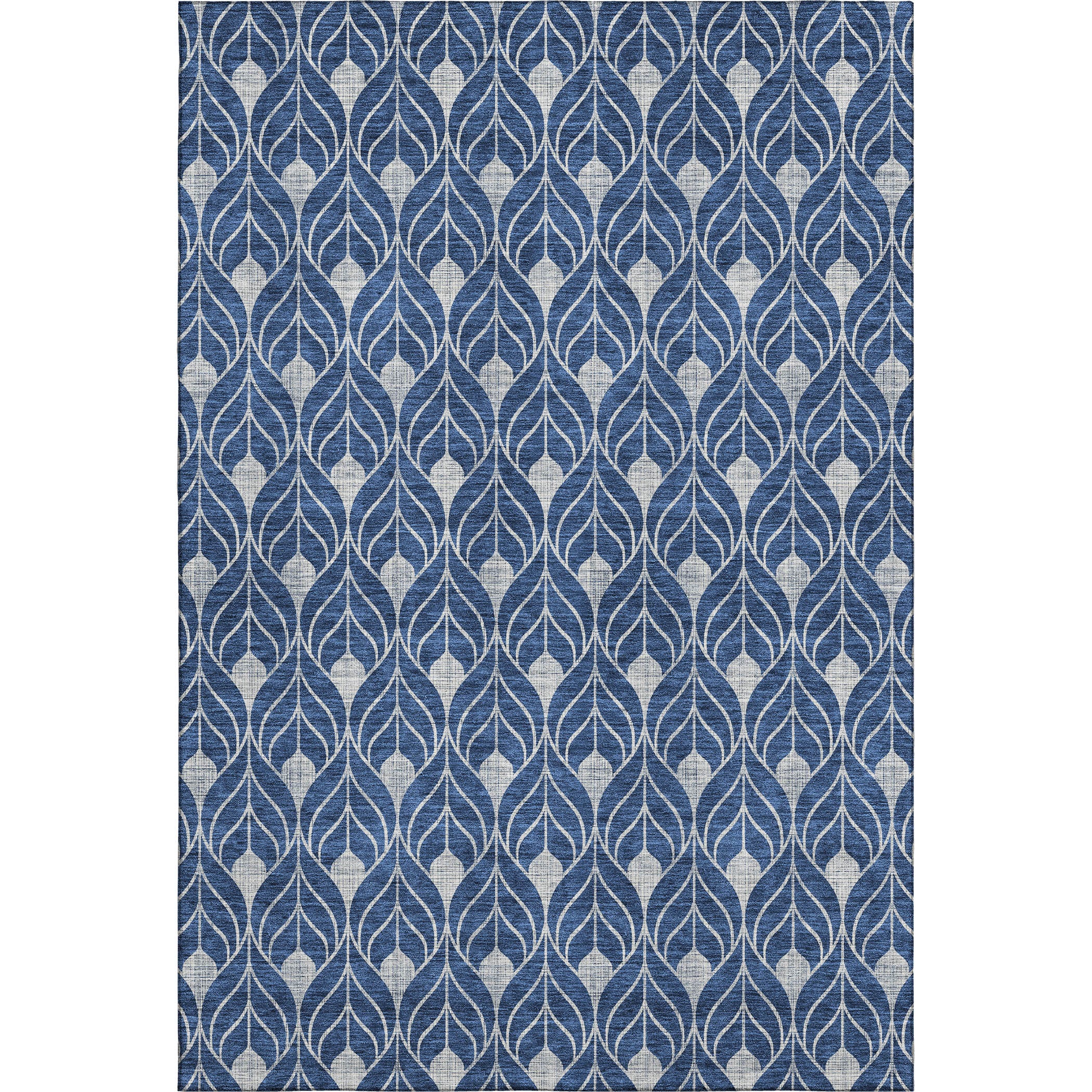 Marrakech Machine Washable Transitional Navy Blue Rug 2'6" x 3'10" #shape_Rectangle