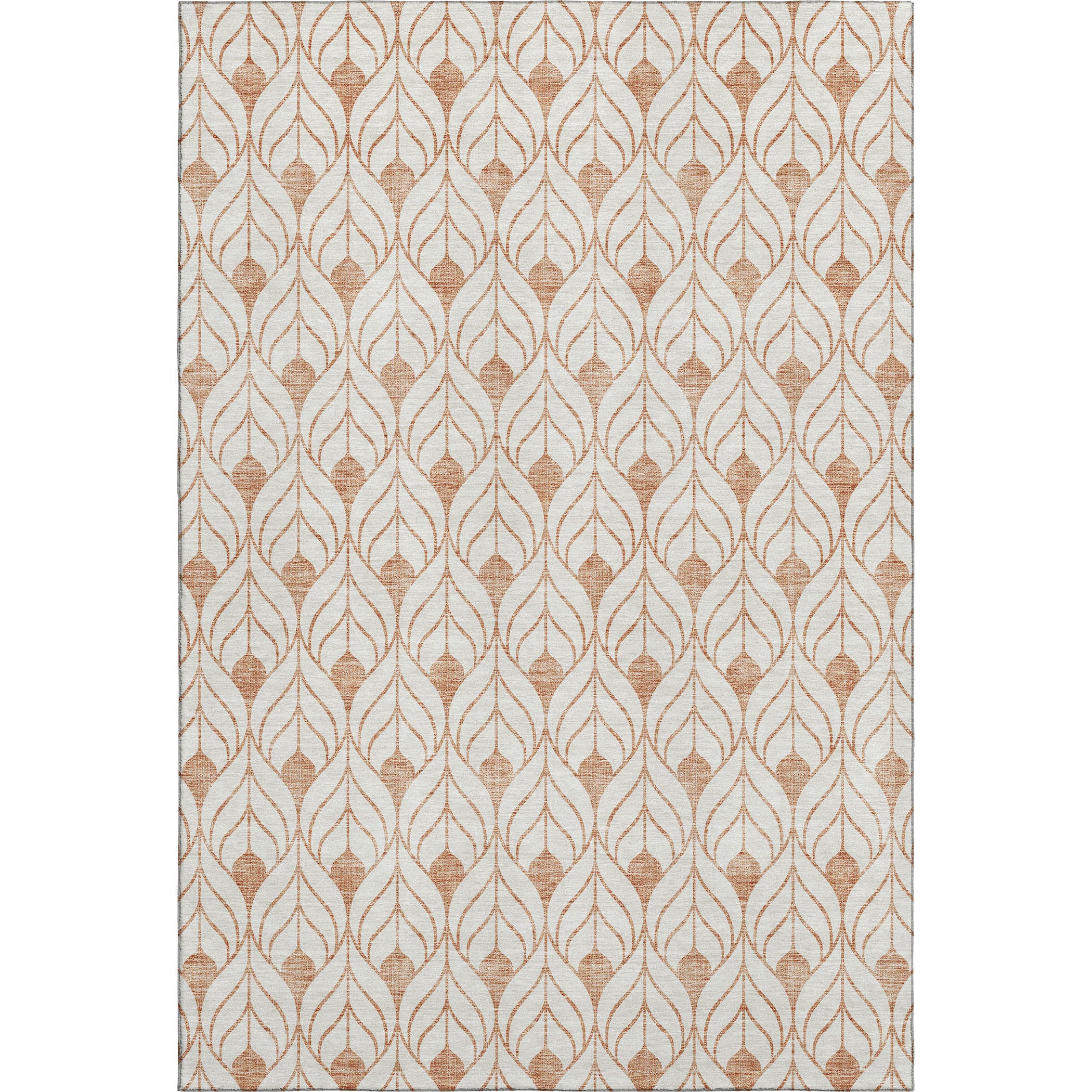 Marrakech Machine Washable Transitional Salmon Orange Rug 2'6" x 3'10" #shape_Rectangle