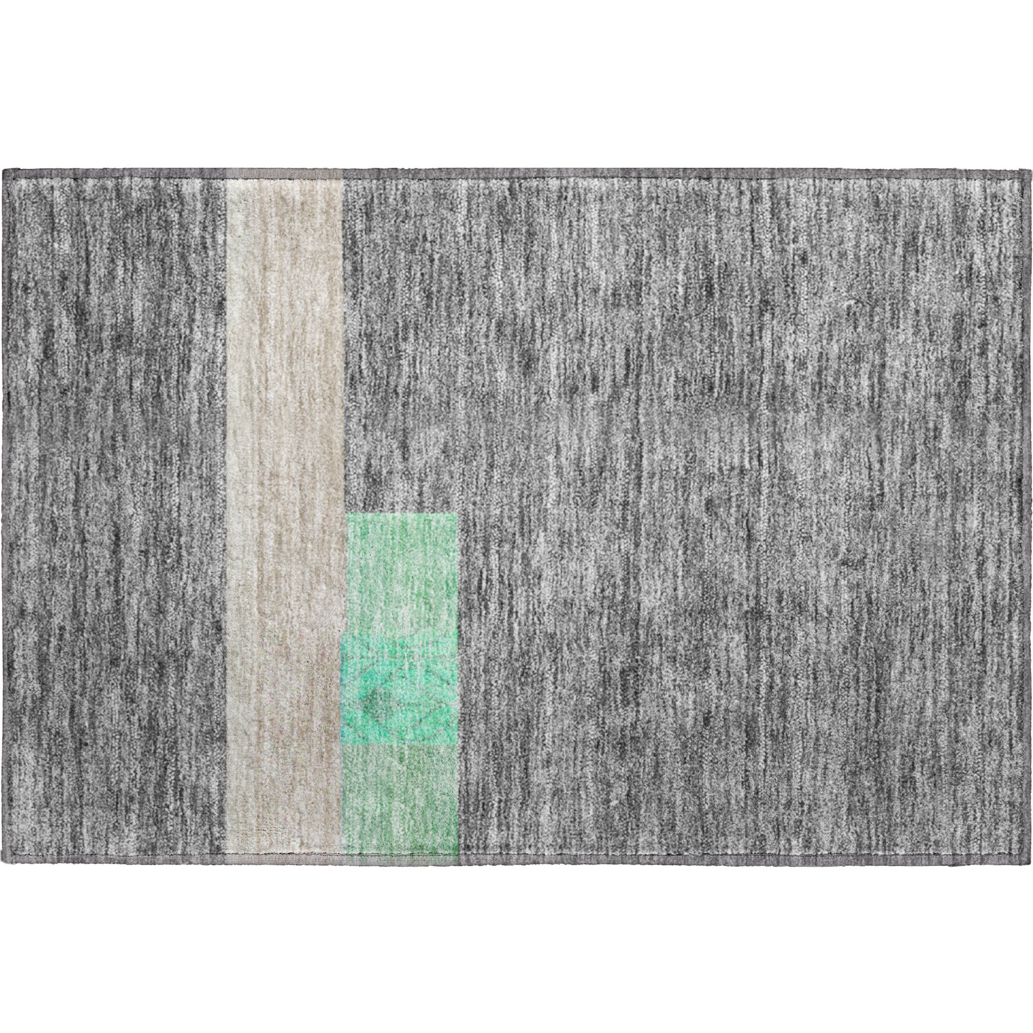 Salzburg Machine Washable Transitional Beige Brown Rug 1'8" x 2'6" #shape_Rectangle