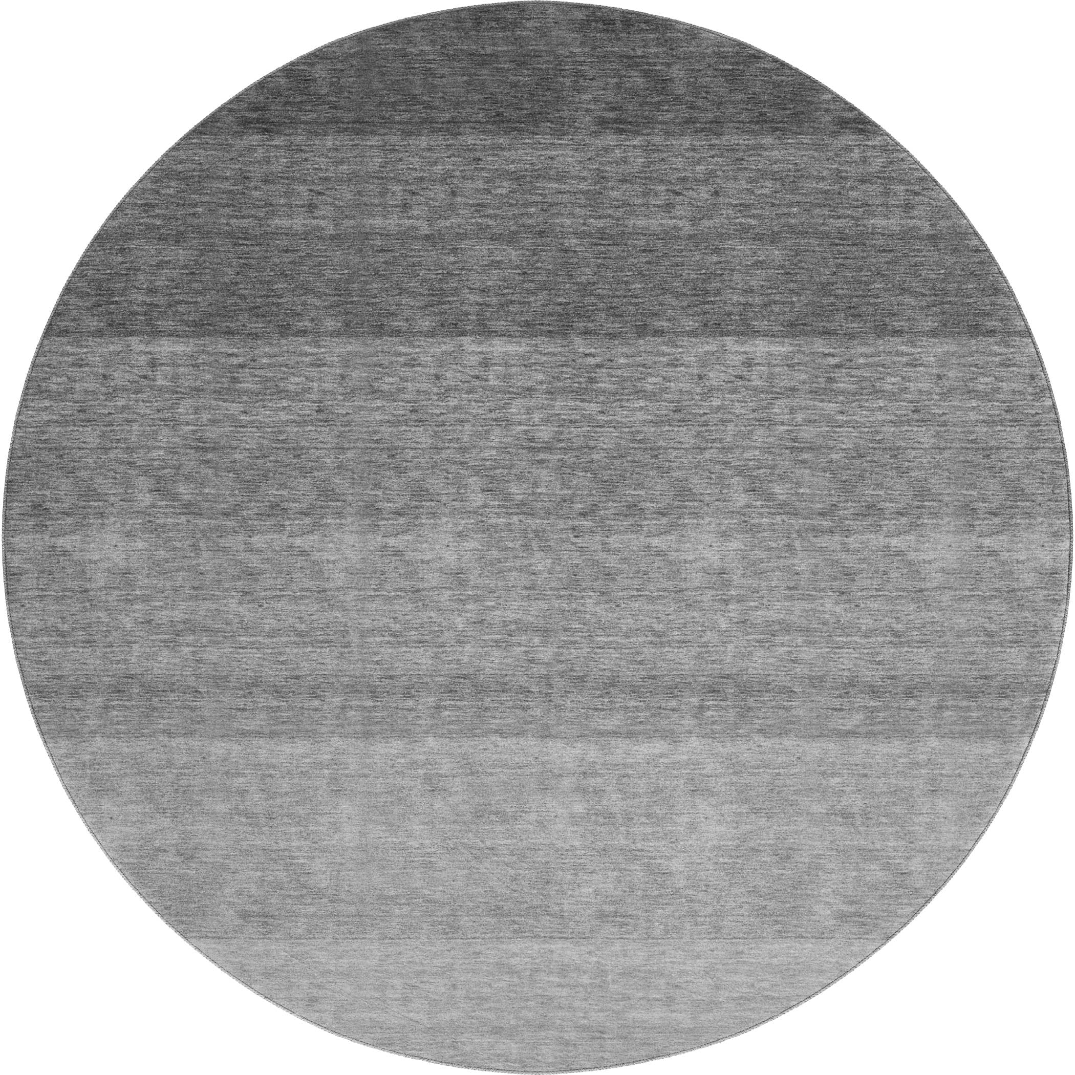 Salzburg Machine Washable Transitional Black Rug 8' x 8' #shape_Round