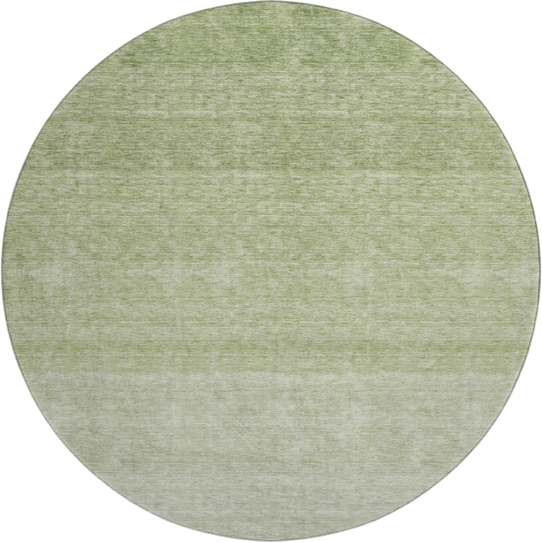 Salzburg Machine Washable Transitional Green Rug 8' x 8' #shape_Round