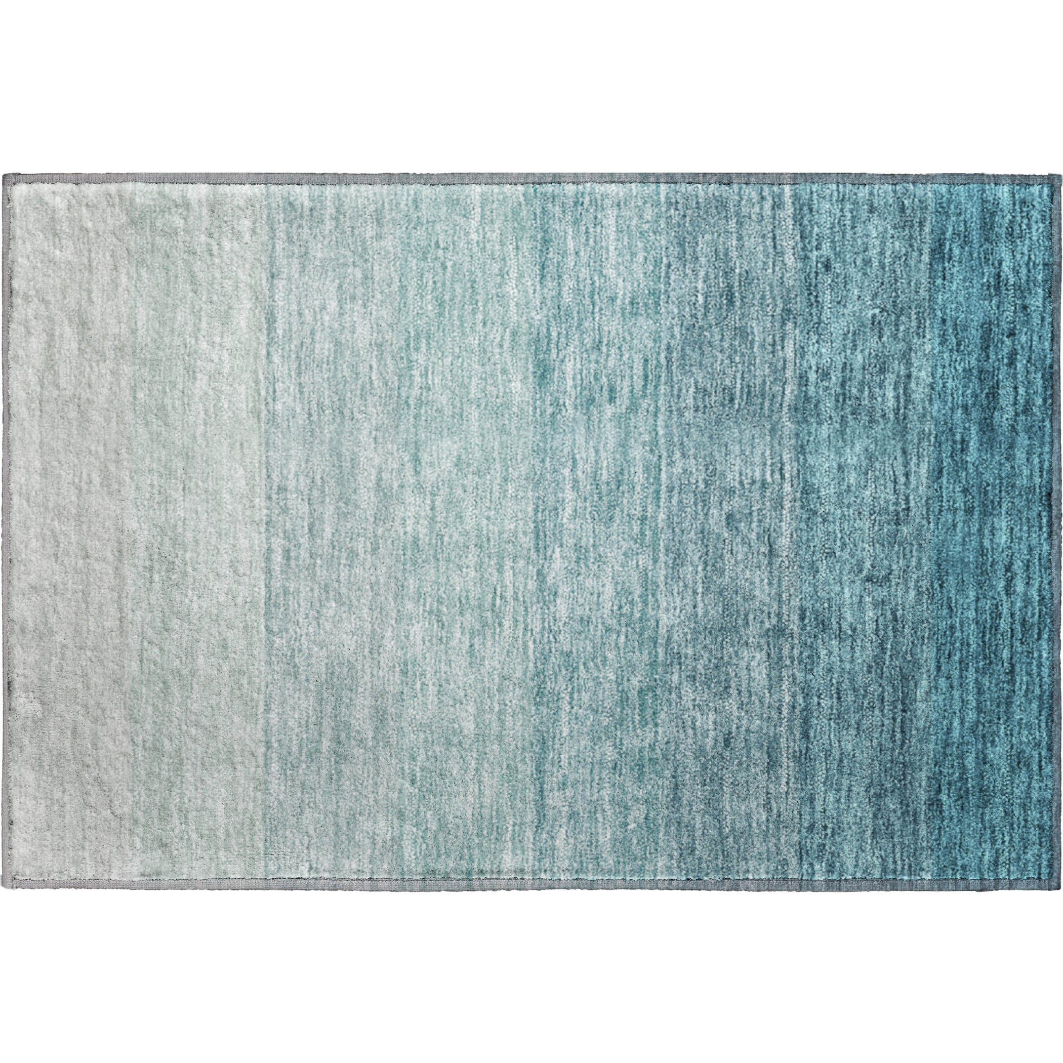 Salzburg Machine Washable Transitional Teal Rug 1'8" x 2'6" #shape_Rectangle