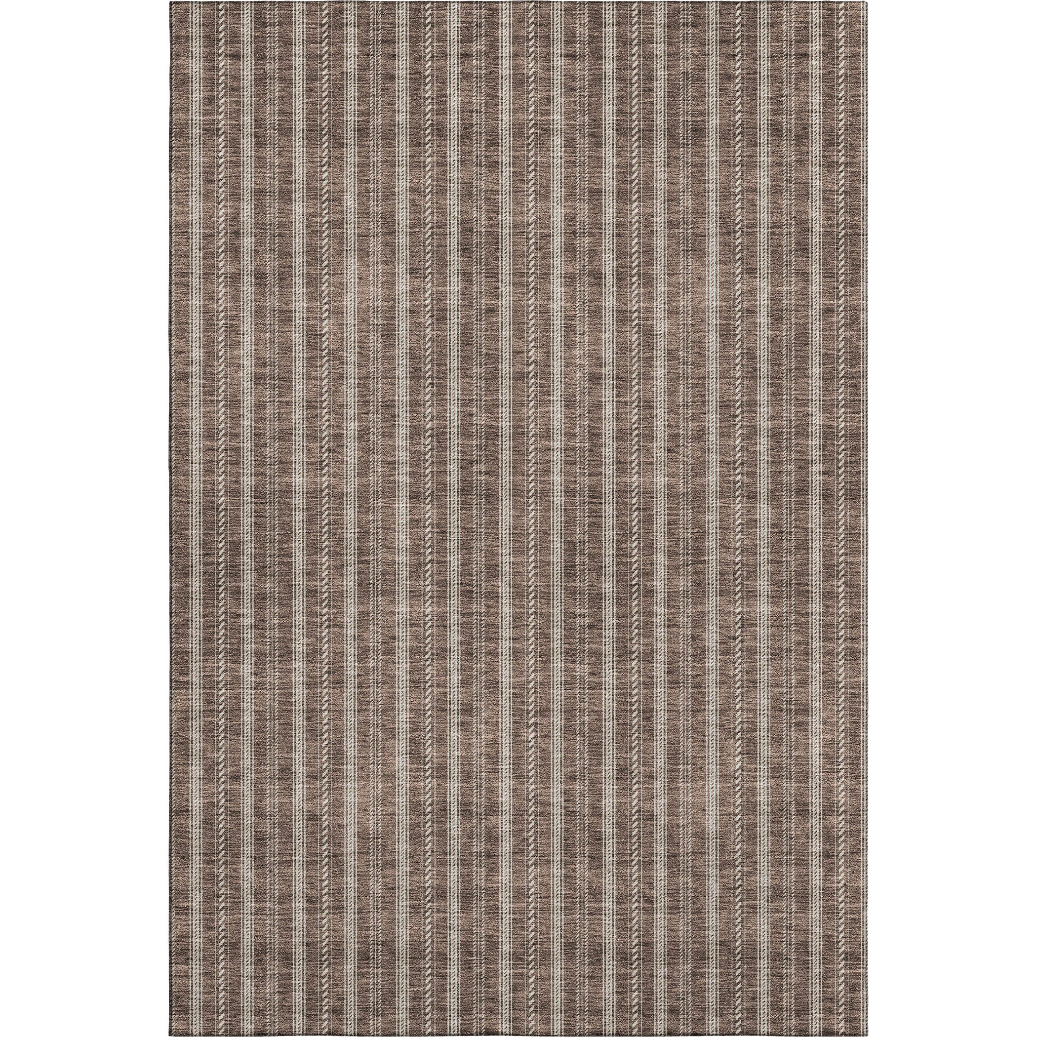 Dublin Machine Washable Transitional Brown Rug 2'6" x 3'10" #shape_Rectangle