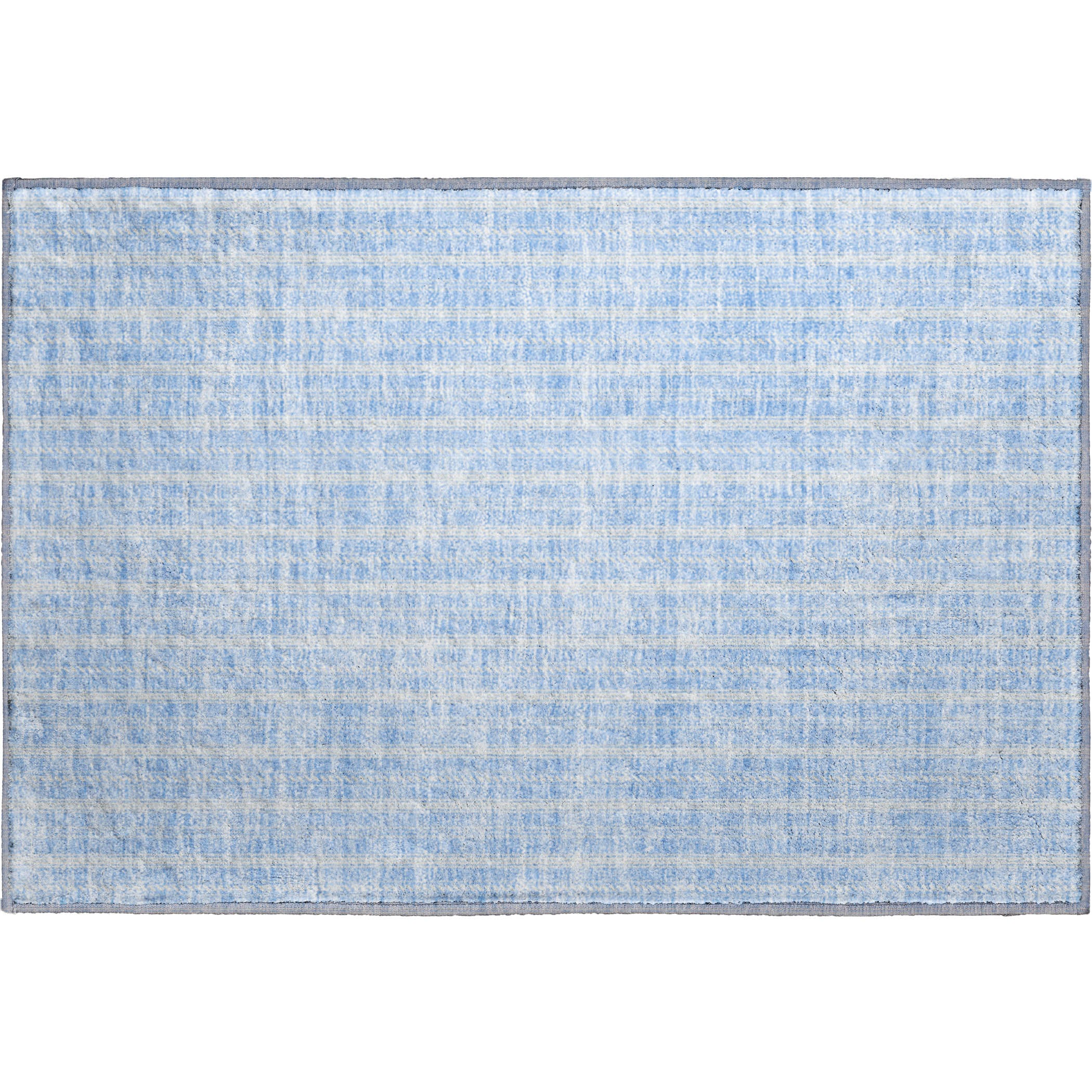 Dublin Machine Washable Transitional Sky Blue Rug 1'8" x 2'6" #shape_Rectangle