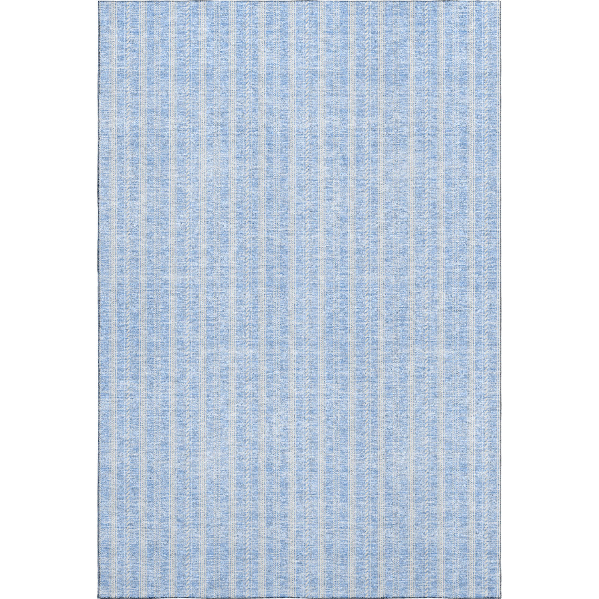 Dublin Machine Washable Transitional Sky Blue Rug 2'6" x 3'10" #shape_Rectangle
