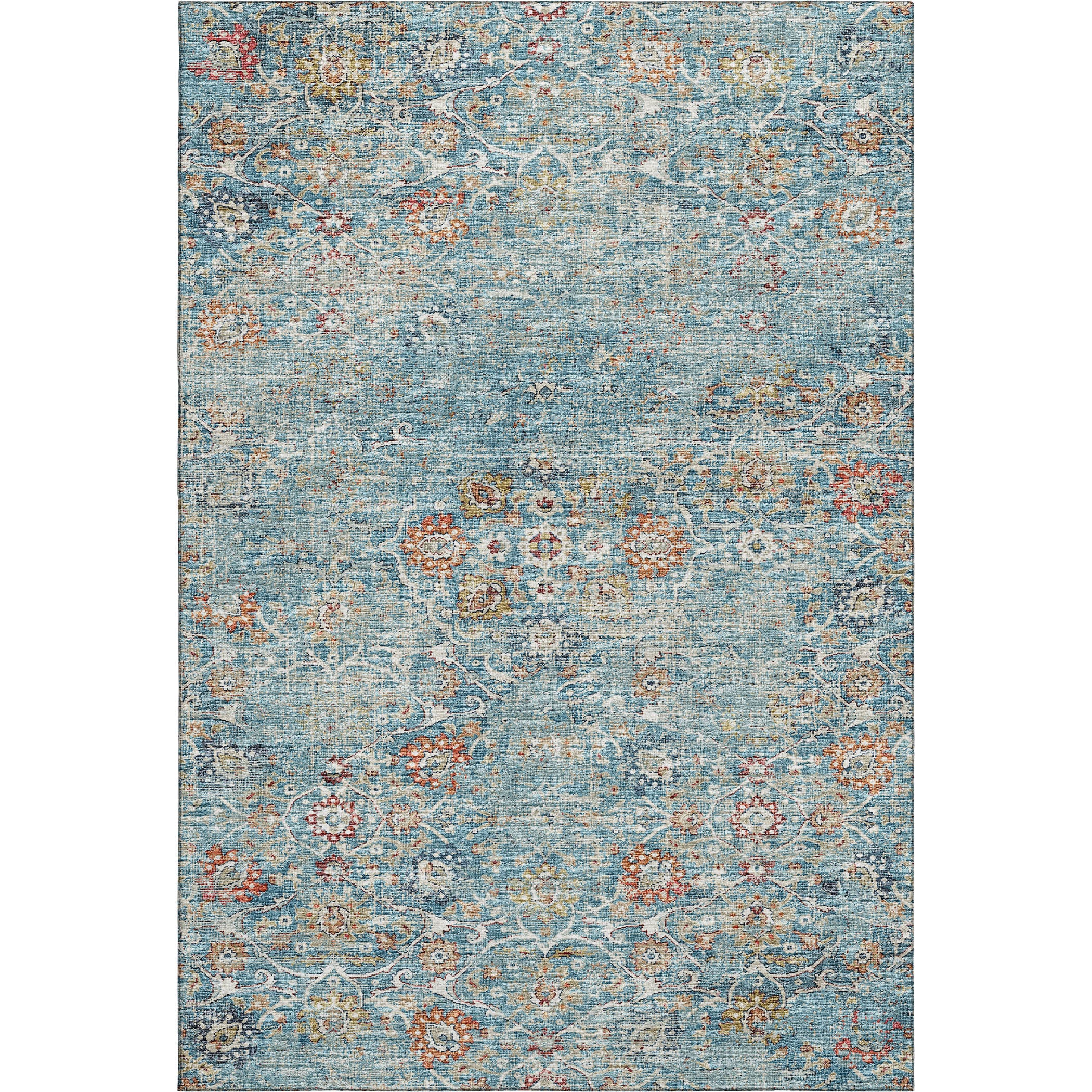 Queenstown Machine Washable Traditional Multi Rug 2'6" x 3'10" #shape_Rectangle