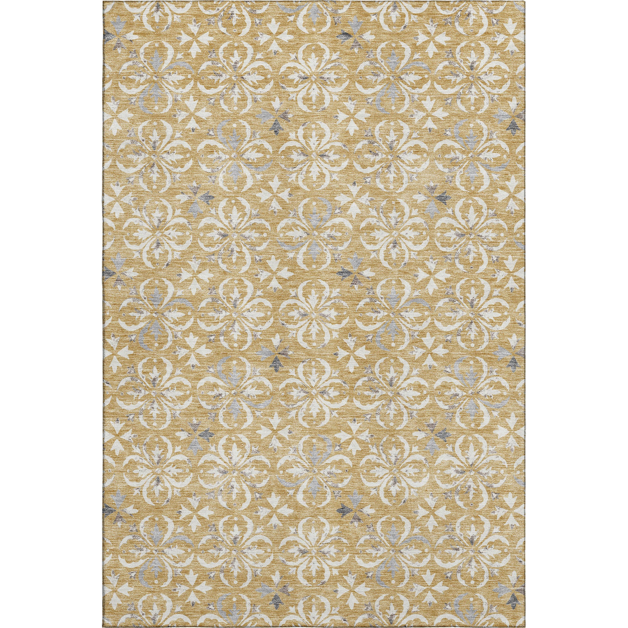 Antigua Machine Washable Transitional Gold Rug 2'6" x 3'10" #shape_Rectangle