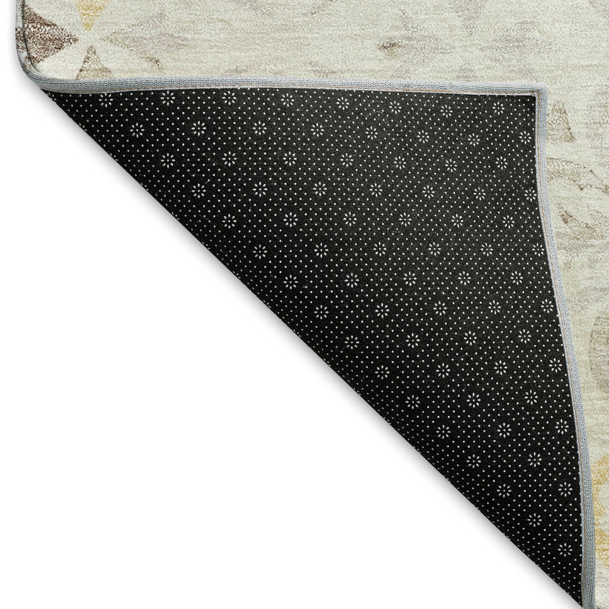 Antigua Machine Washable Transitional Ivory Rug 1'8" x 2'6" #shape_Rectangle