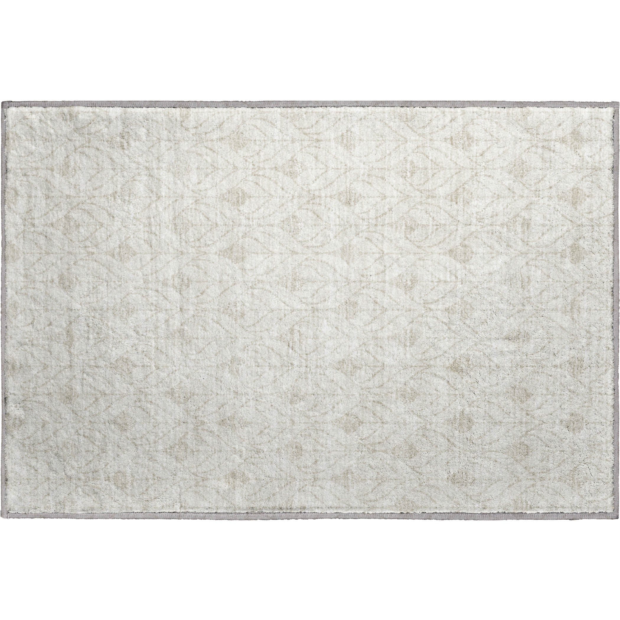 Istanbul Machine Washable Transitional Ivory Rug 1'8" x 2'6" #shape_Rectangle
