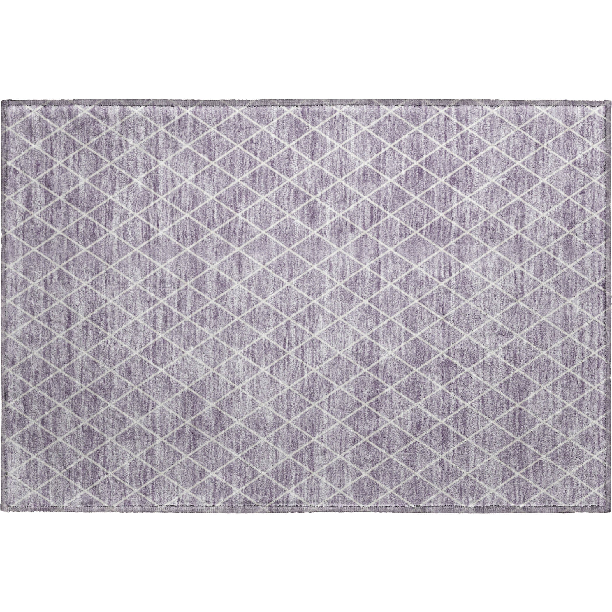 Tallinn Machine Washable Transitional Lavender Purple Rug 1'8" x 2'6" #shape_Rectangle
