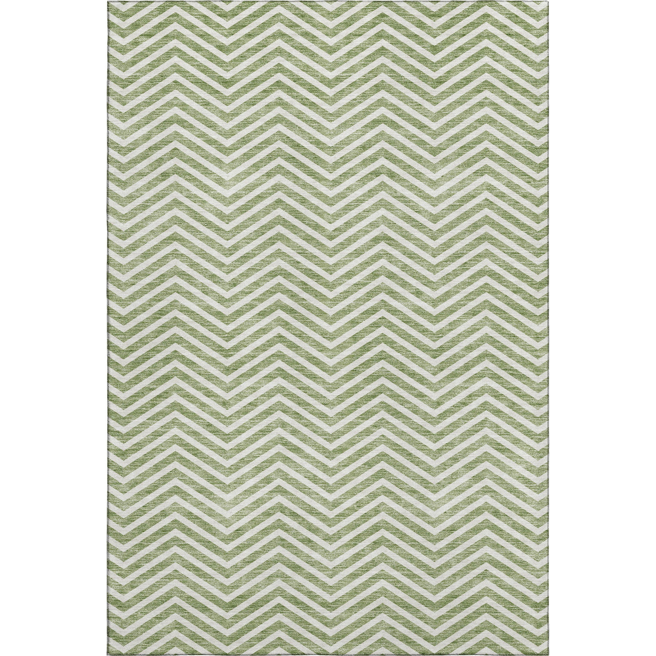 Bruges Machine Washable Transitional Green Rug 2'6" x 3'10" #shape_Rectangle
