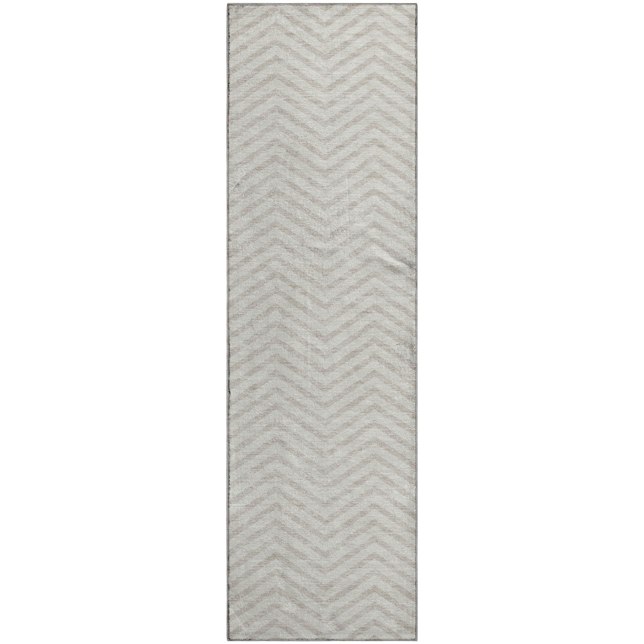 Bruges Machine Washable Transitional Ivory Rug 2'3" x 7'6" #shape_Runner