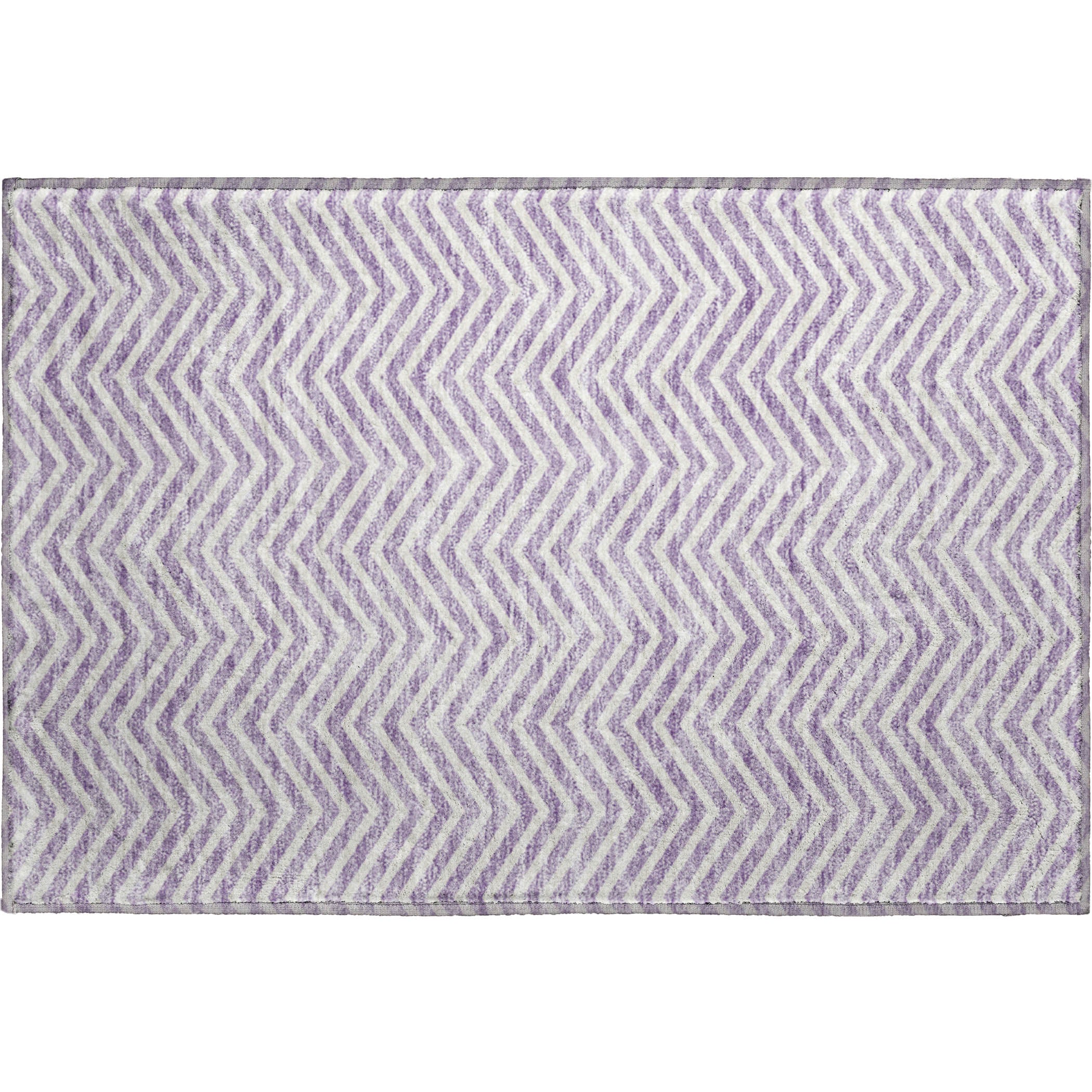 Bruges Machine Washable Transitional Lilac Purple Rug 1'8" x 2'6" #shape_Rectangle