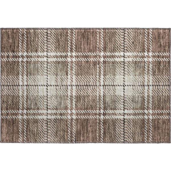 Chiang Mai Machine Washable Transitional Brown Rug 1'8" x 2'6"