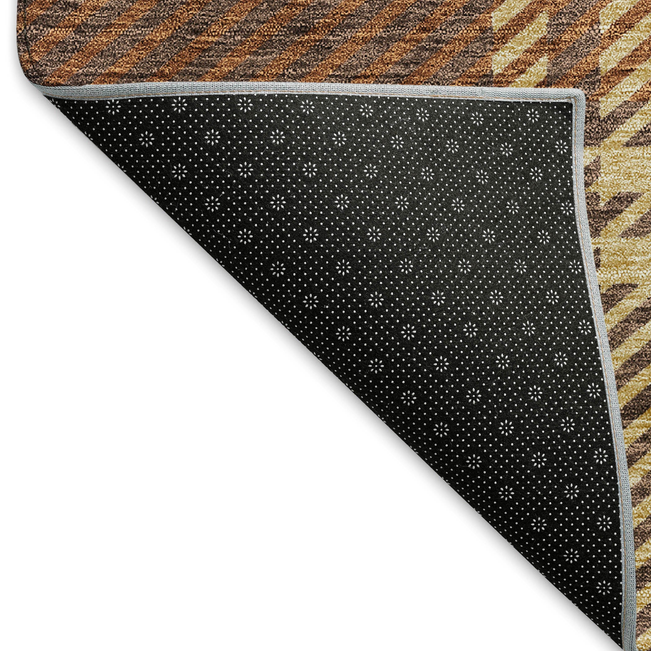 Chiang Mai Machine Washable Transitional Chocolate Brown Rug 1'8" x 2'6" #shape_Rectangle