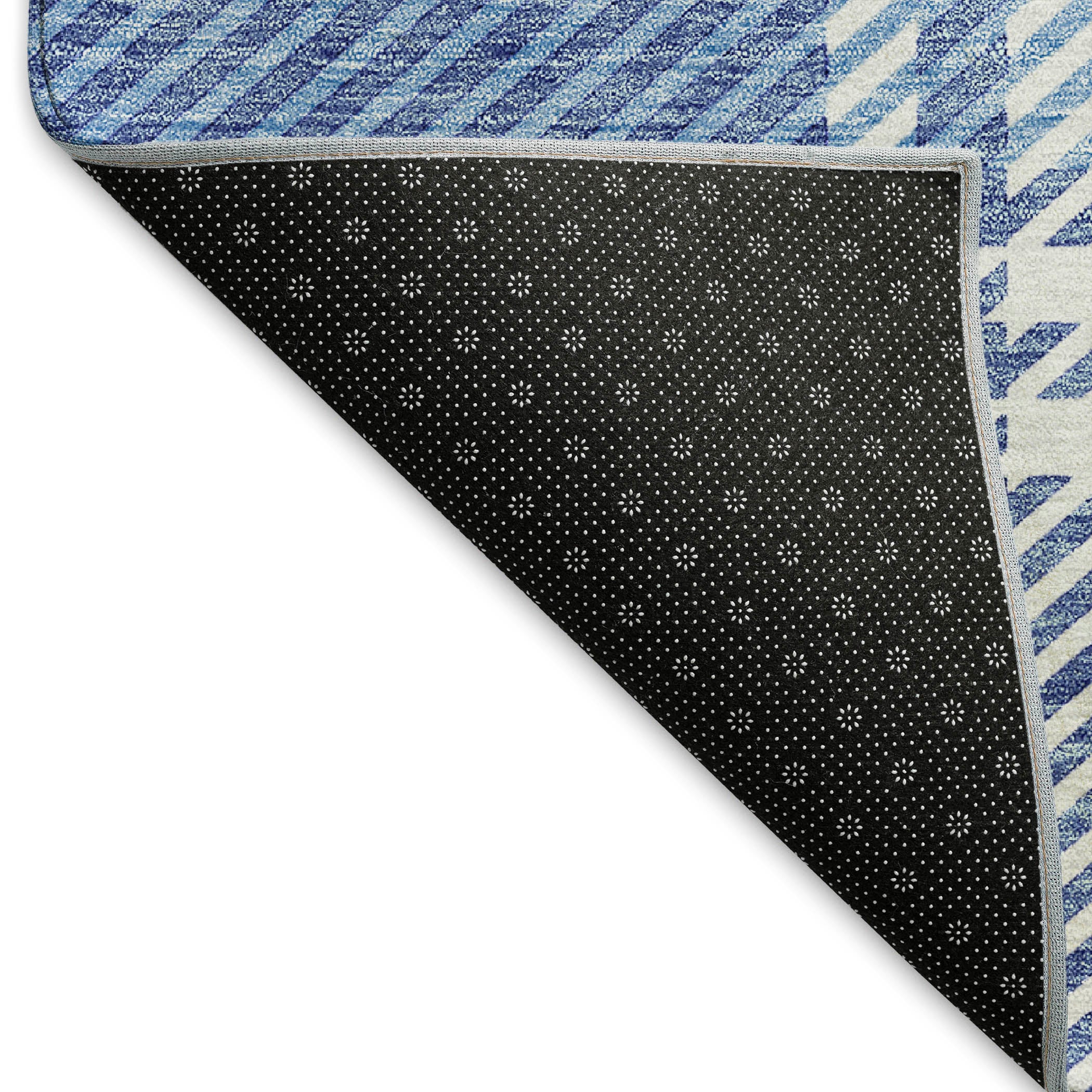 Chiang Mai Machine Washable Transitional Denim Blue Rug 1'8" x 2'6" #shape_Rectangle