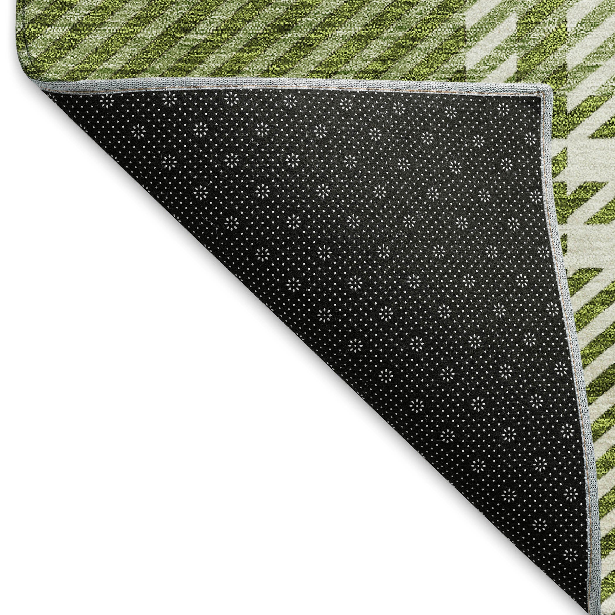 Chiang Mai Machine Washable Transitional Green Rug 1'8" x 2'6" #shape_Rectangle