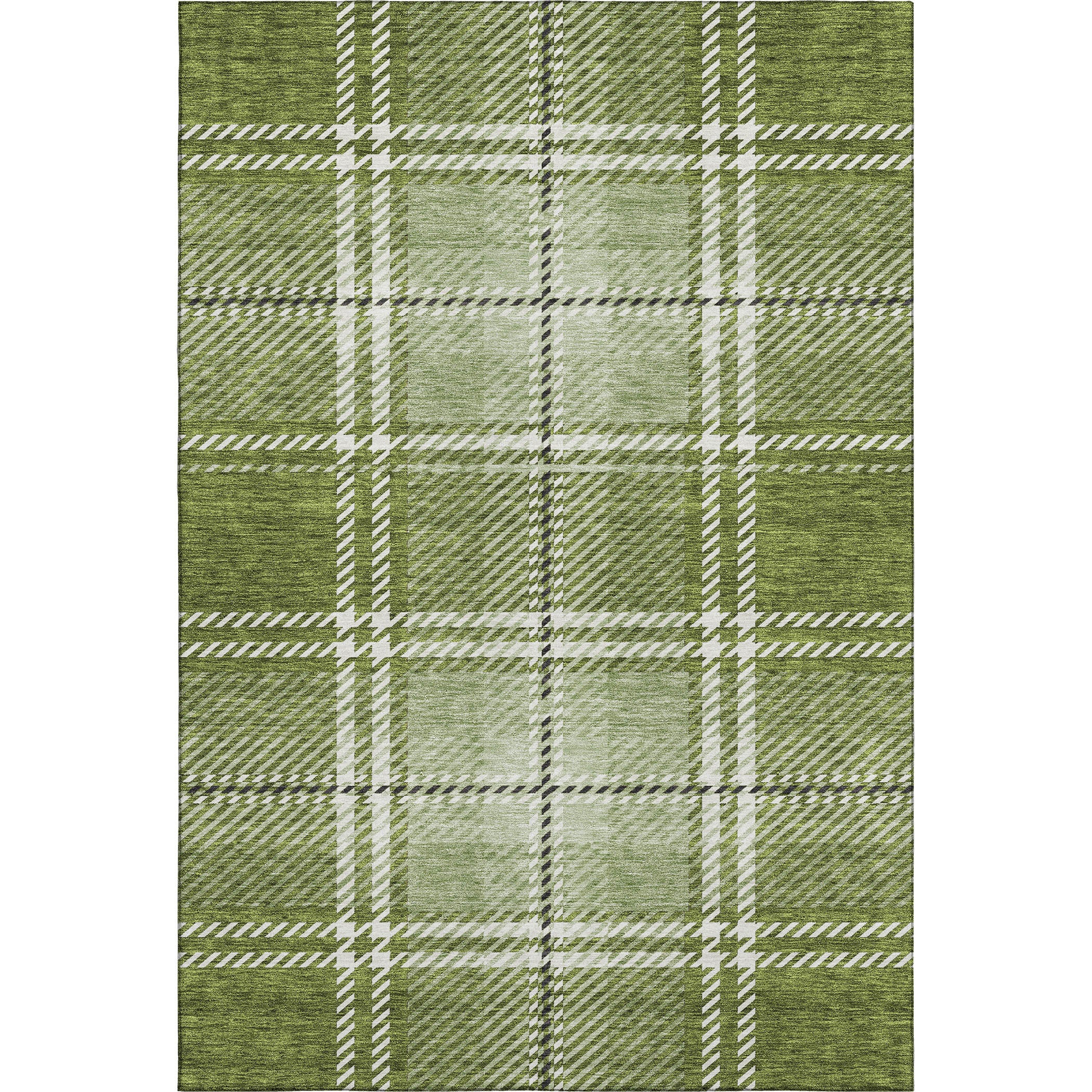 Chiang Mai Machine Washable Transitional Green Rug 2'6" x 3'10" #shape_Rectangle