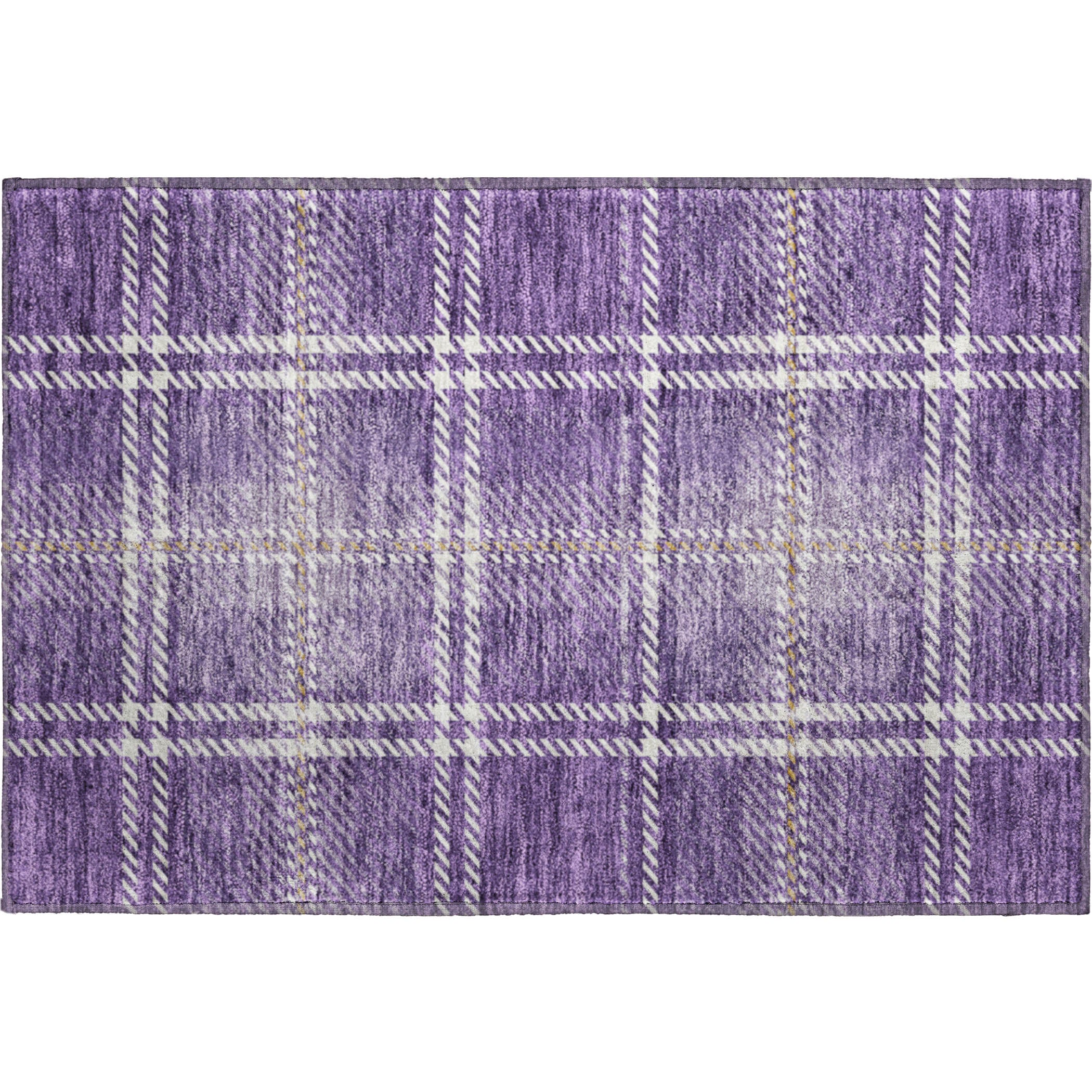 Chiang Mai Machine Washable Transitional Purple Rug 1'8" x 2'6" #shape_Rectangle