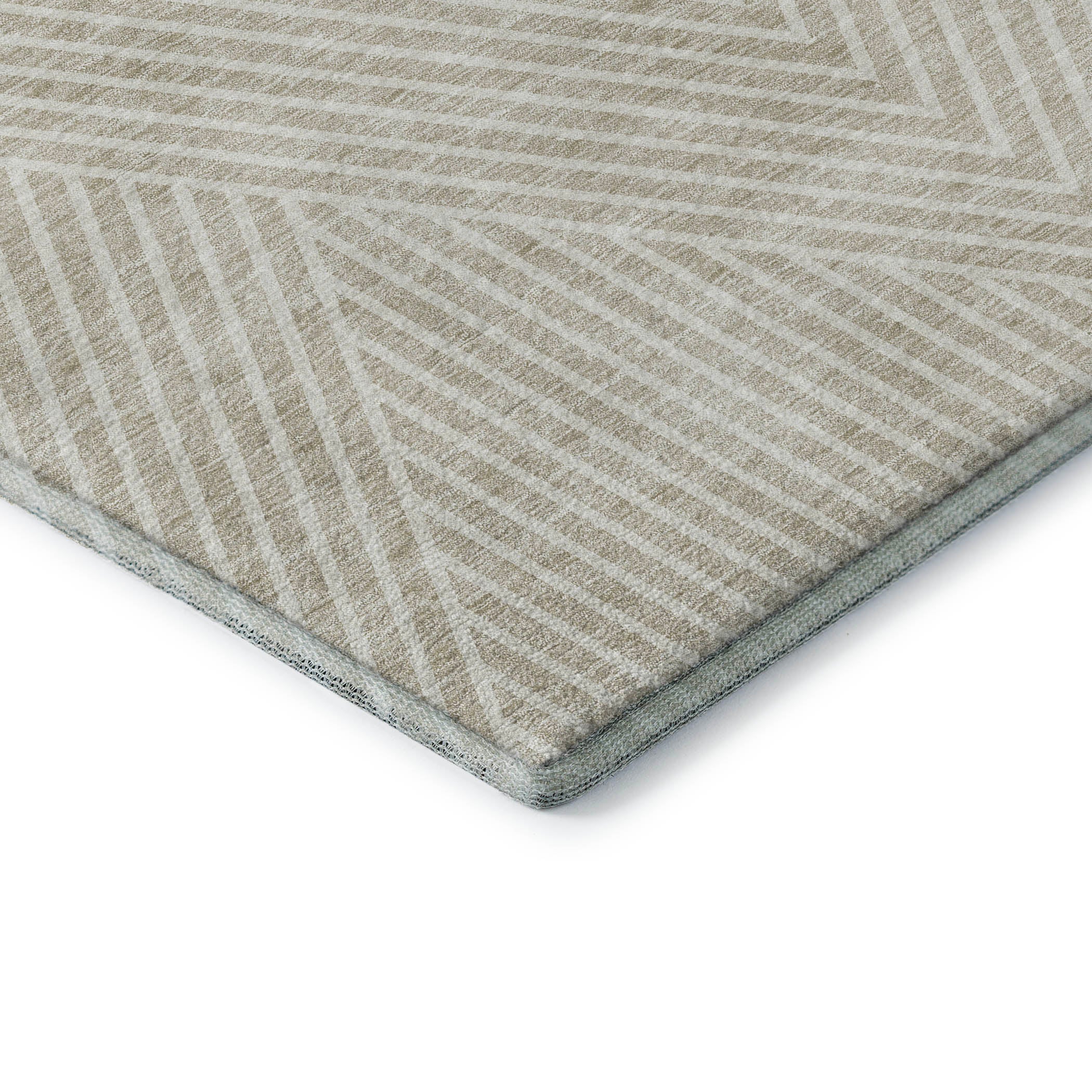 Bern Machine Washable Transitional Beige Brown Rug 1'8" x 2'6" #shape_Rectangle
