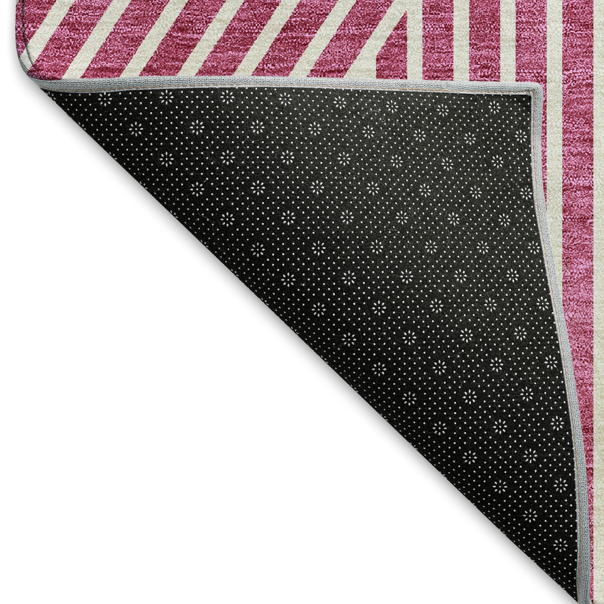 Bern Machine Washable Transitional Blush Pink Rug 1'8" x 2'6" #shape_Rectangle