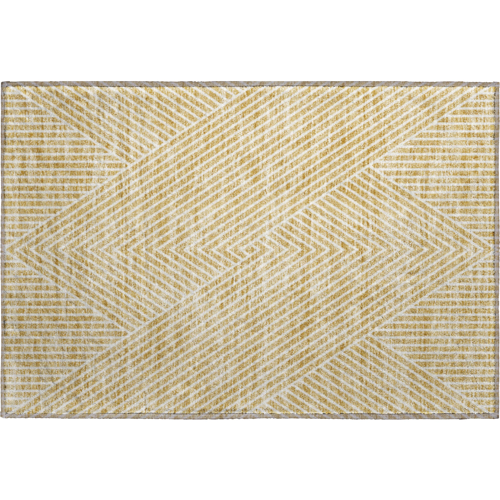 Bern Machine Washable Transitional Gold Rug 1'8" x 2'6" #shape_Rectangle