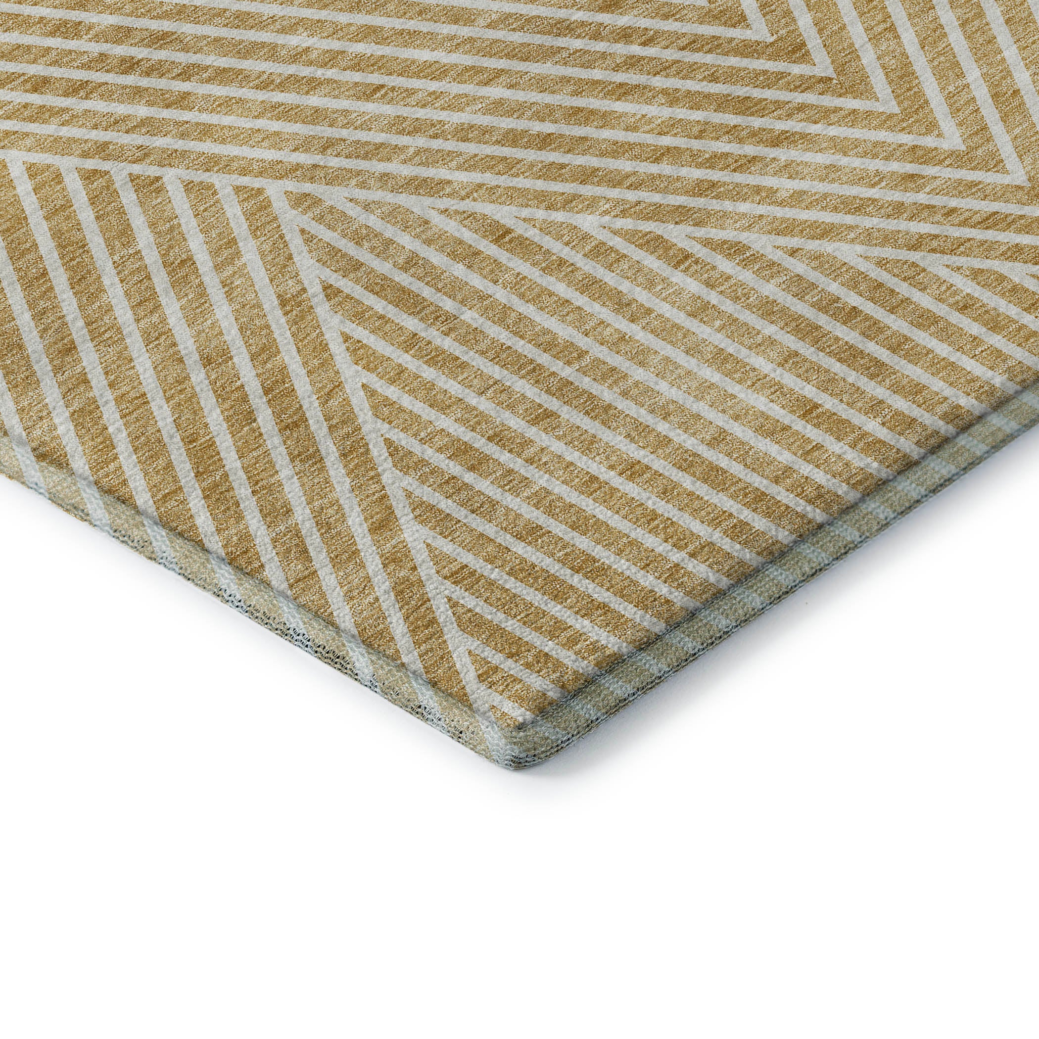 Bern Machine Washable Transitional Gold Rug 1'8" x 2'6" #shape_Rectangle