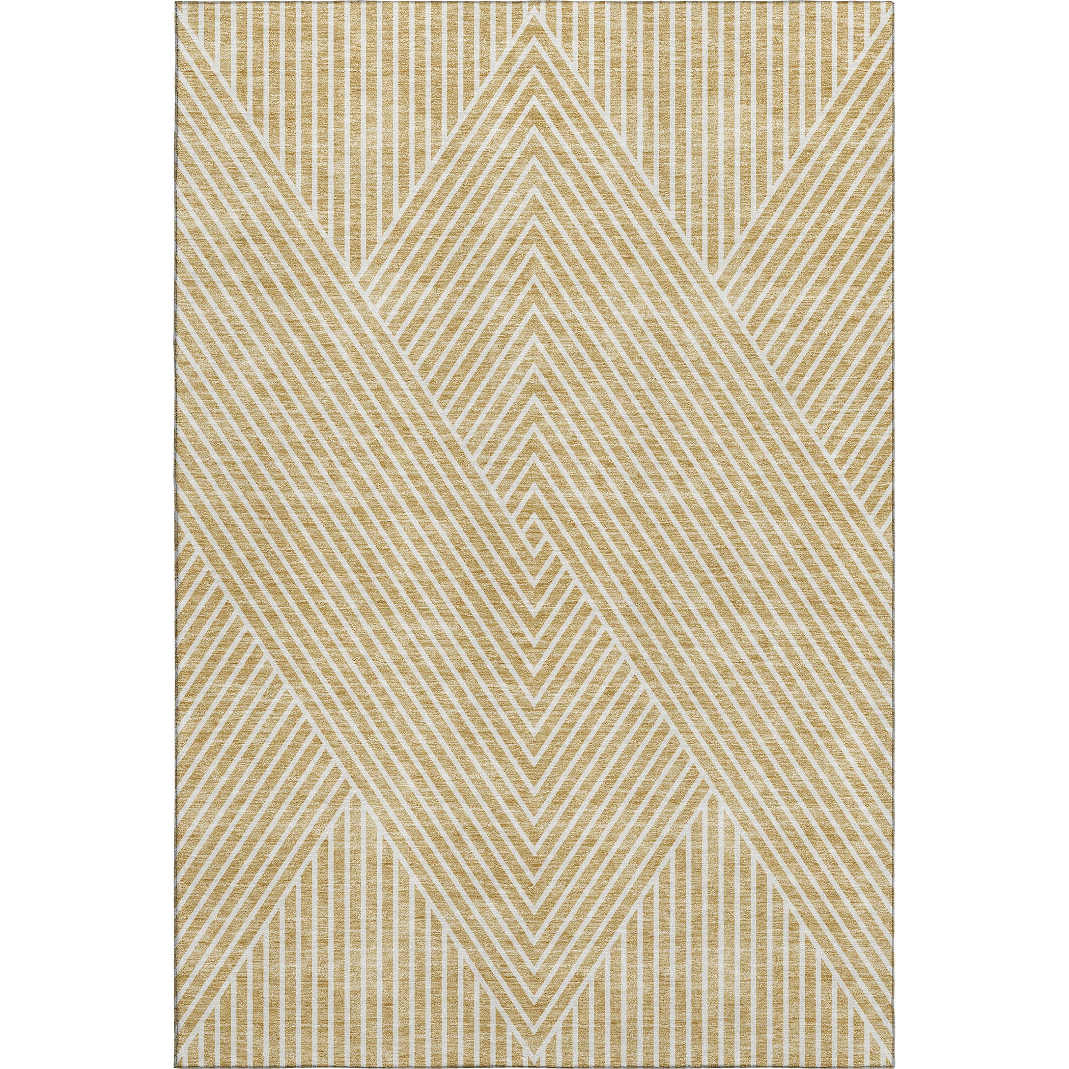 Bern Machine Washable Transitional Gold Rug 2'6" x 3'10" #shape_Rectangle