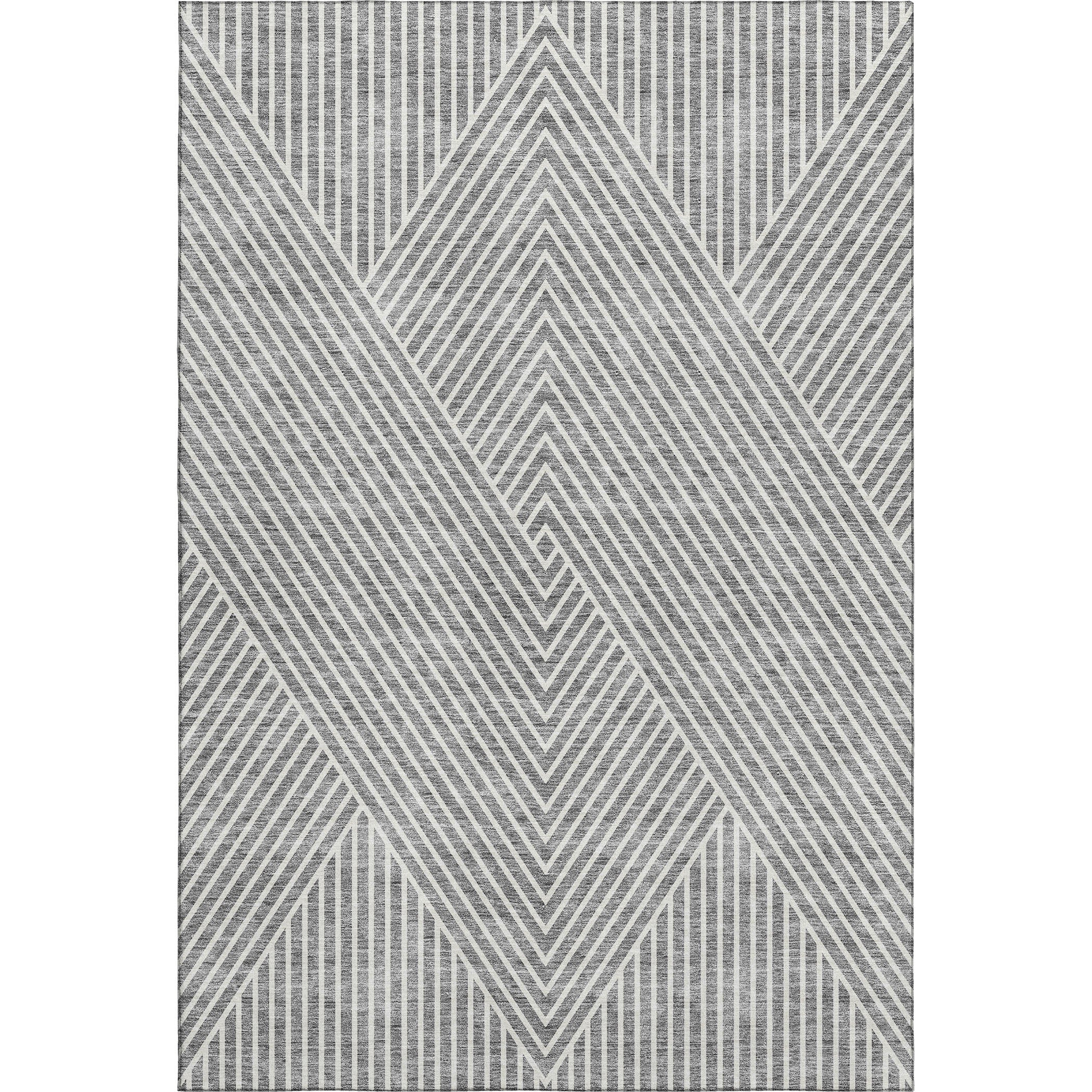 Bern Machine Washable Transitional Gray Rug 2'6" x 3'10" #shape_Rectangle