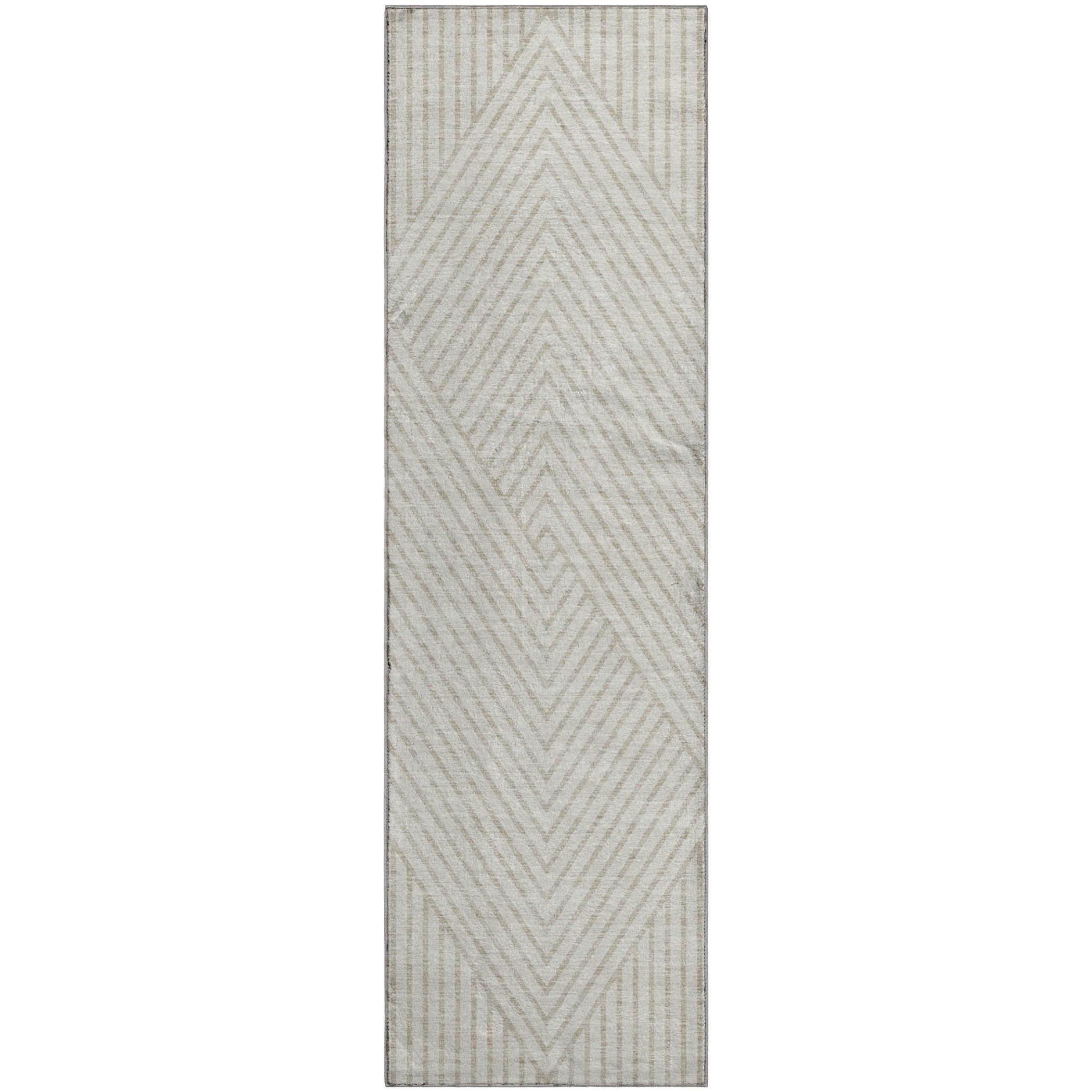 Bern Machine Washable Transitional Ivory Rug 2'3" x 7'6" #shape_Runner