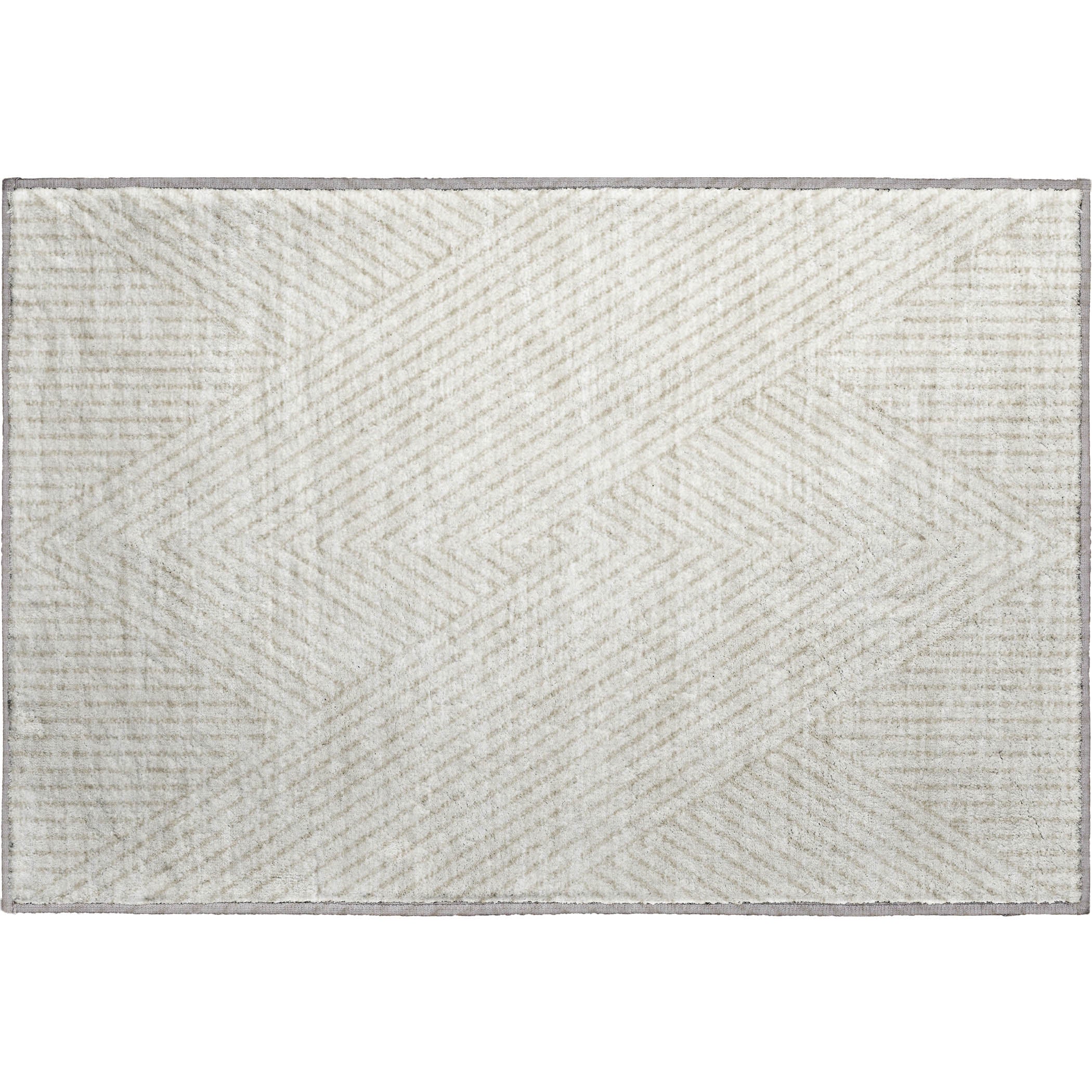 Bern Machine Washable Transitional Ivory Rug 1'8" x 2'6" #shape_Rectangle