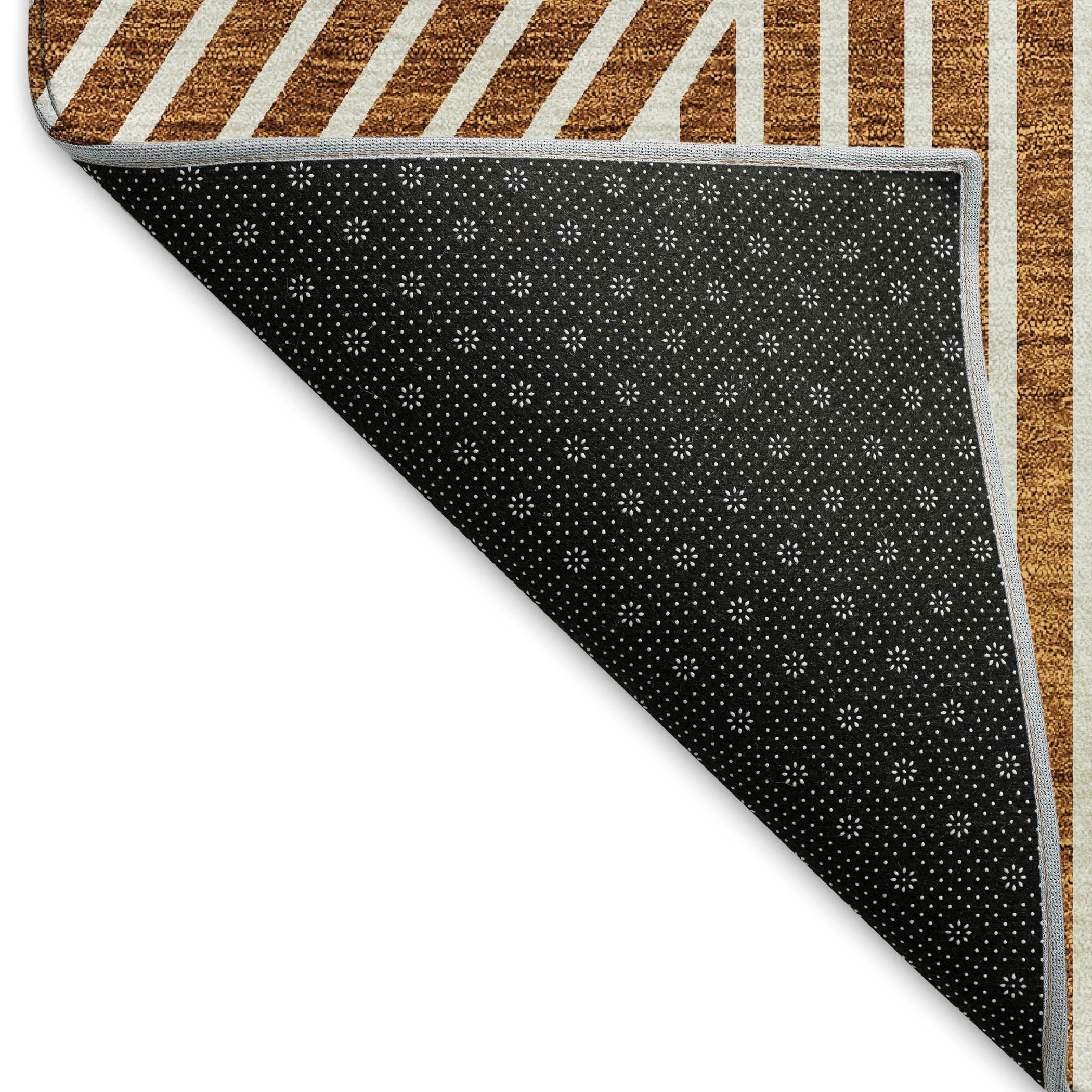 Bern Machine Washable Transitional Terracotta Orange Rug 1'8" x 2'6" #shape_Rectangle
