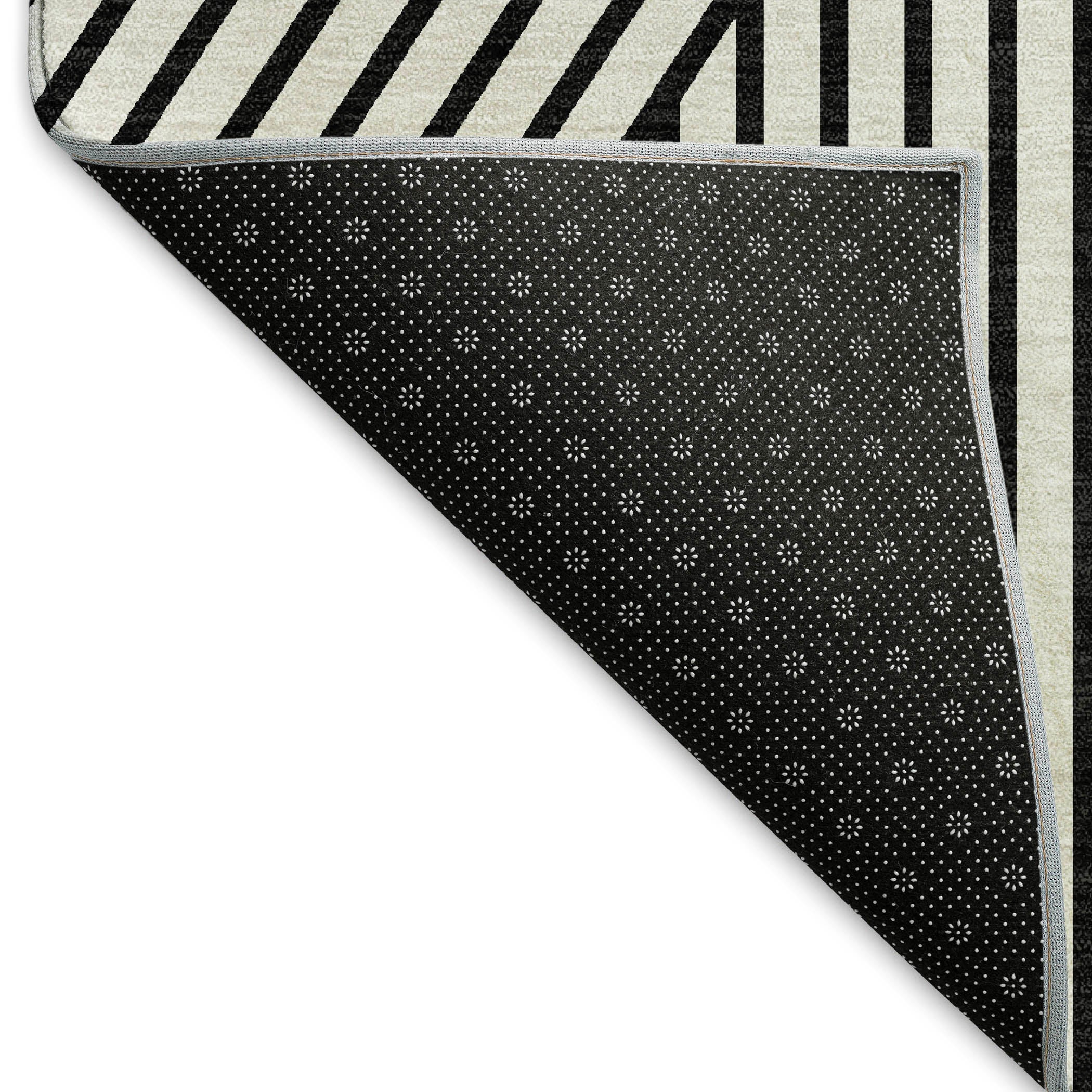 Bern Machine Washable Transitional White Ivory Rug 1'8" x 2'6" #shape_Rectangle
