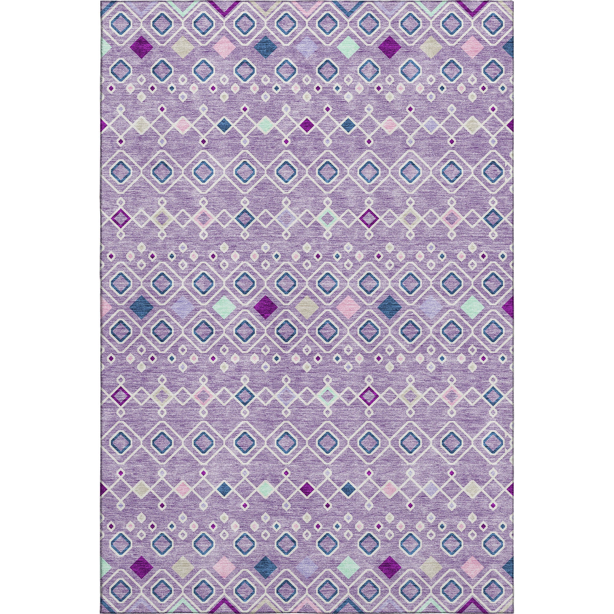 Tallinn Machine Washable Transitional Lavender Purple Rug 2'6" x 3'10" #shape_Rectangle