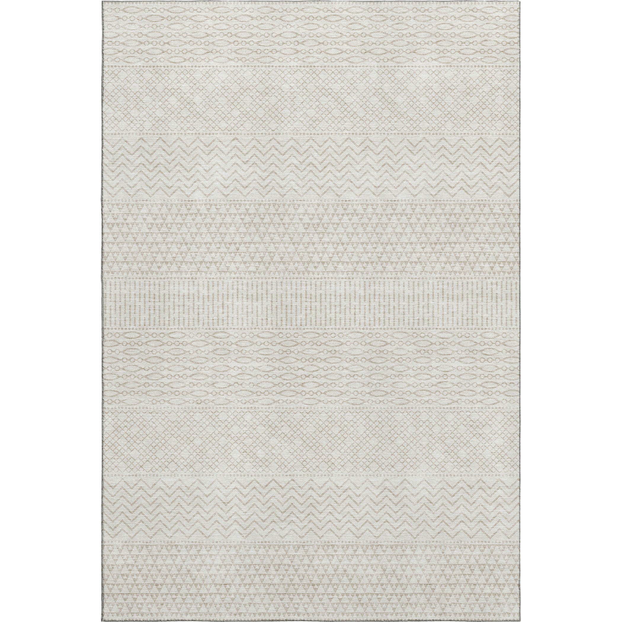 Florence Machine Washable Transitional Ivory Rug 2'6" x 3'10" #shape_Rectangle