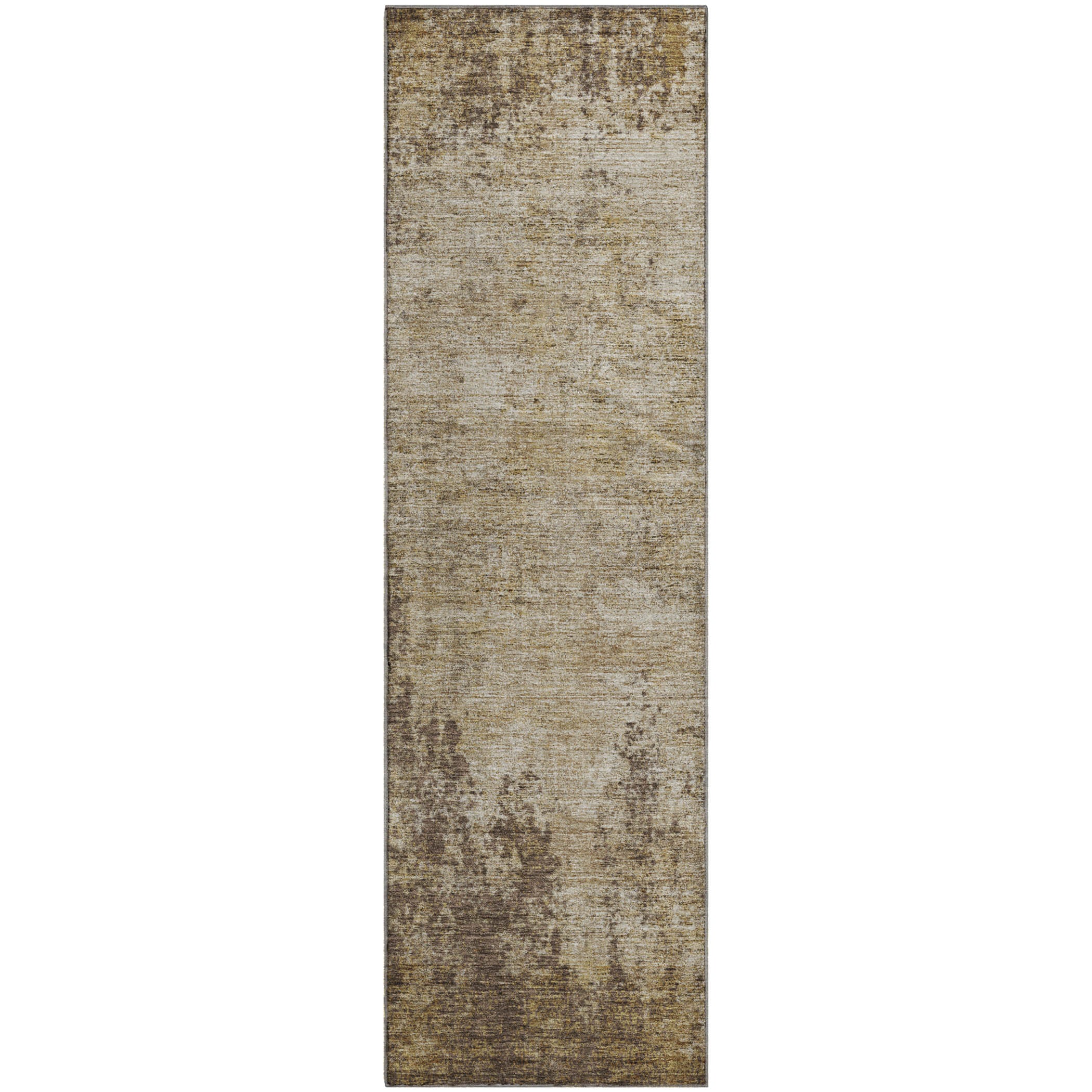 Bogota Machine Washable Transitional Brown Rug 2'3" x 7'6" #shape_Runner