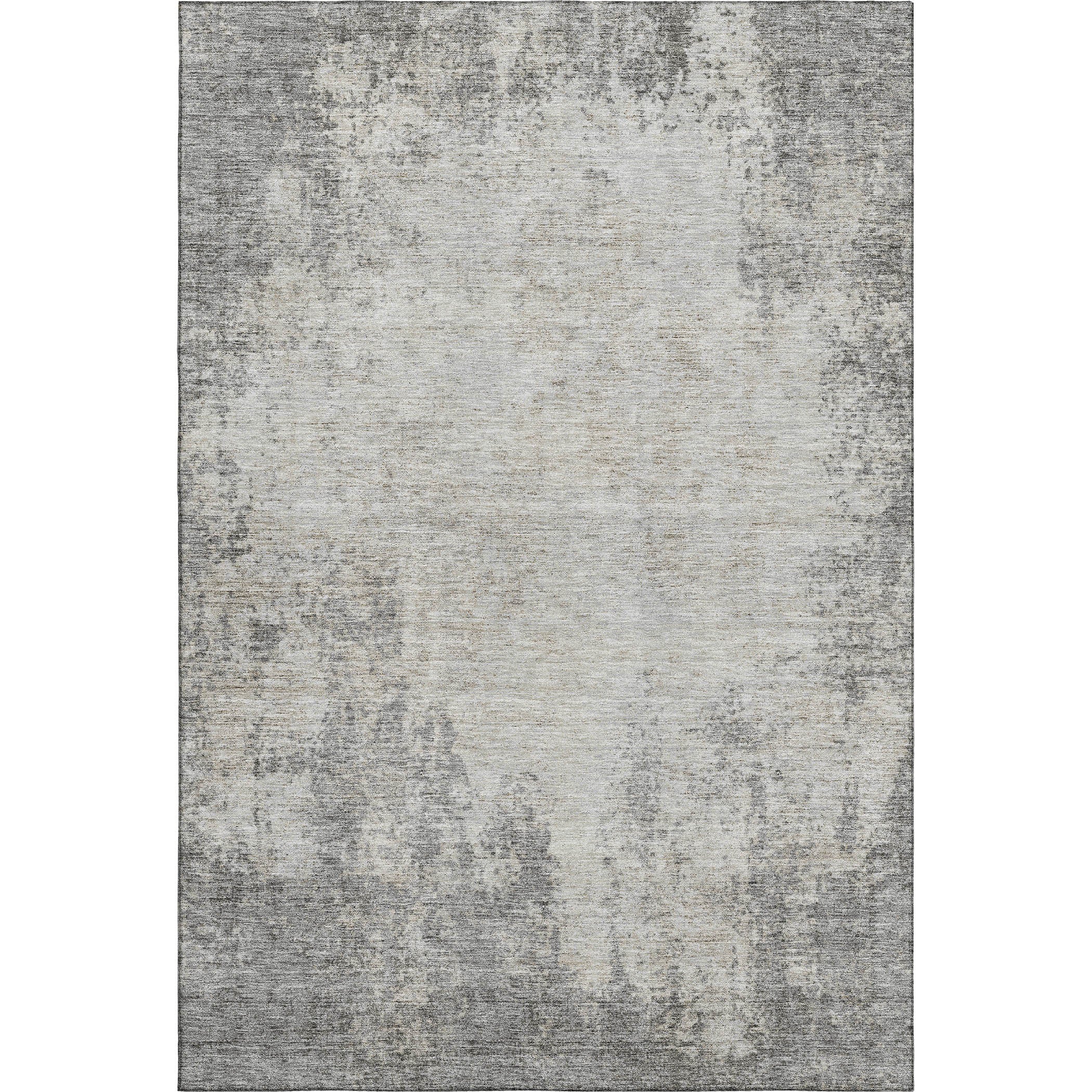 Bogota Machine Washable Transitional Gray Rug 2'6" x 3'10" #shape_Rectangle