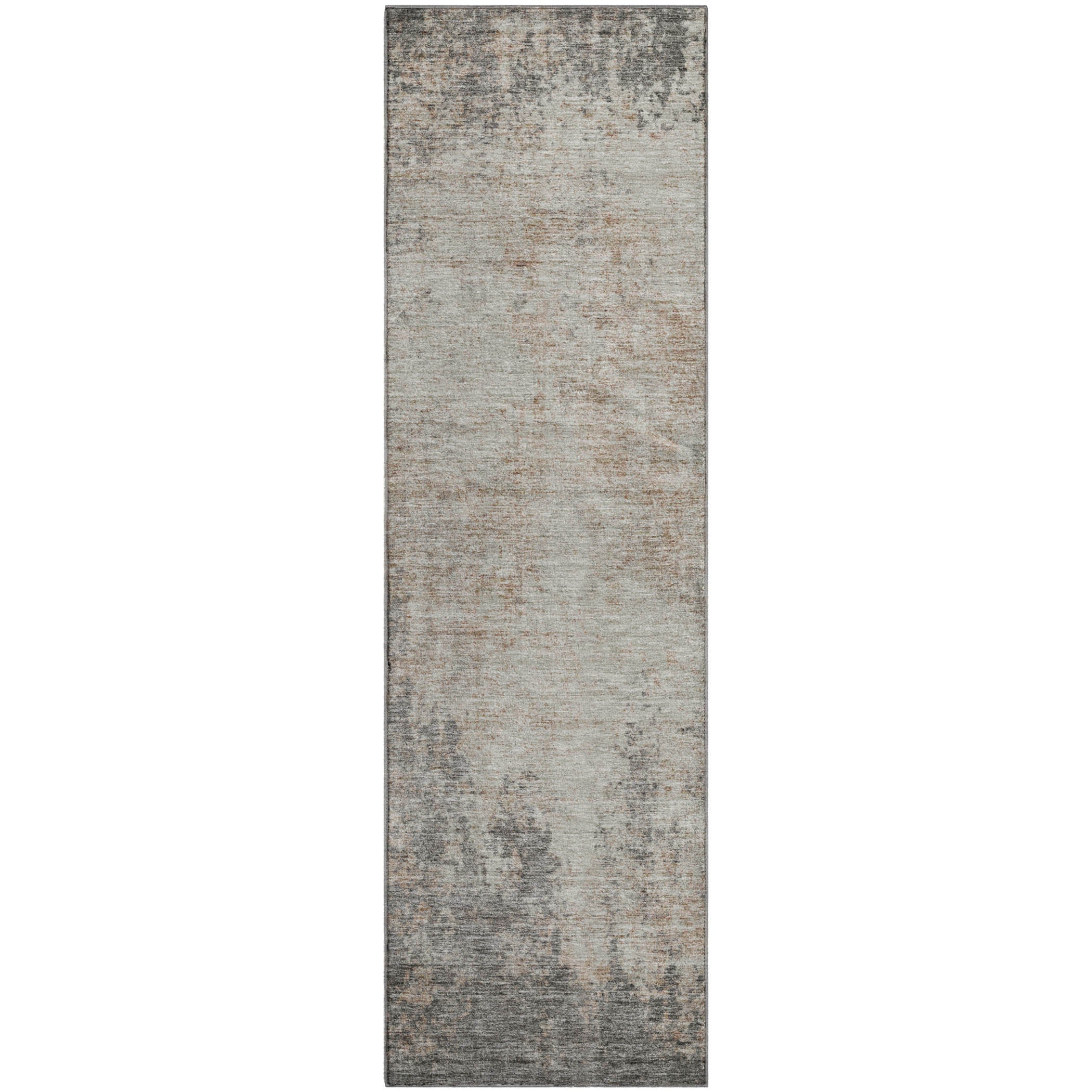Bogota Machine Washable Transitional Taupe Brown Rug 2'3" x 7'6" #shape_Runner
