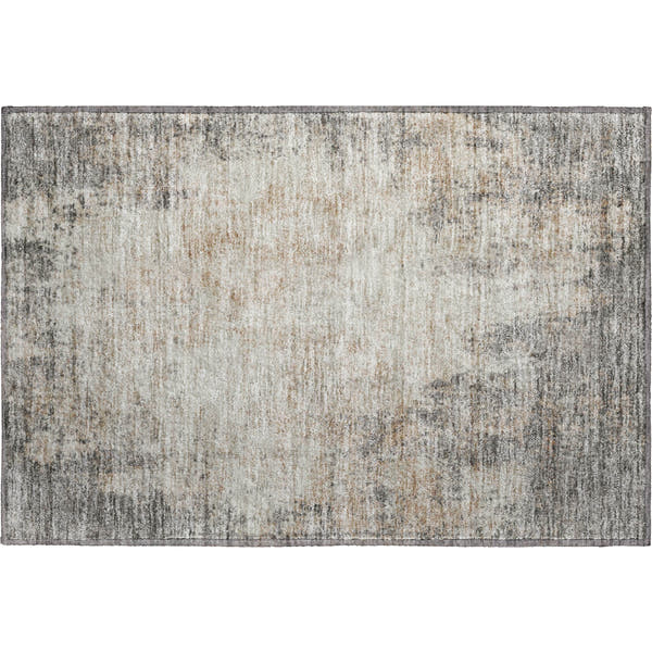 Bogota Machine Washable Transitional Taupe Brown Rug 1'8" x 2'6"