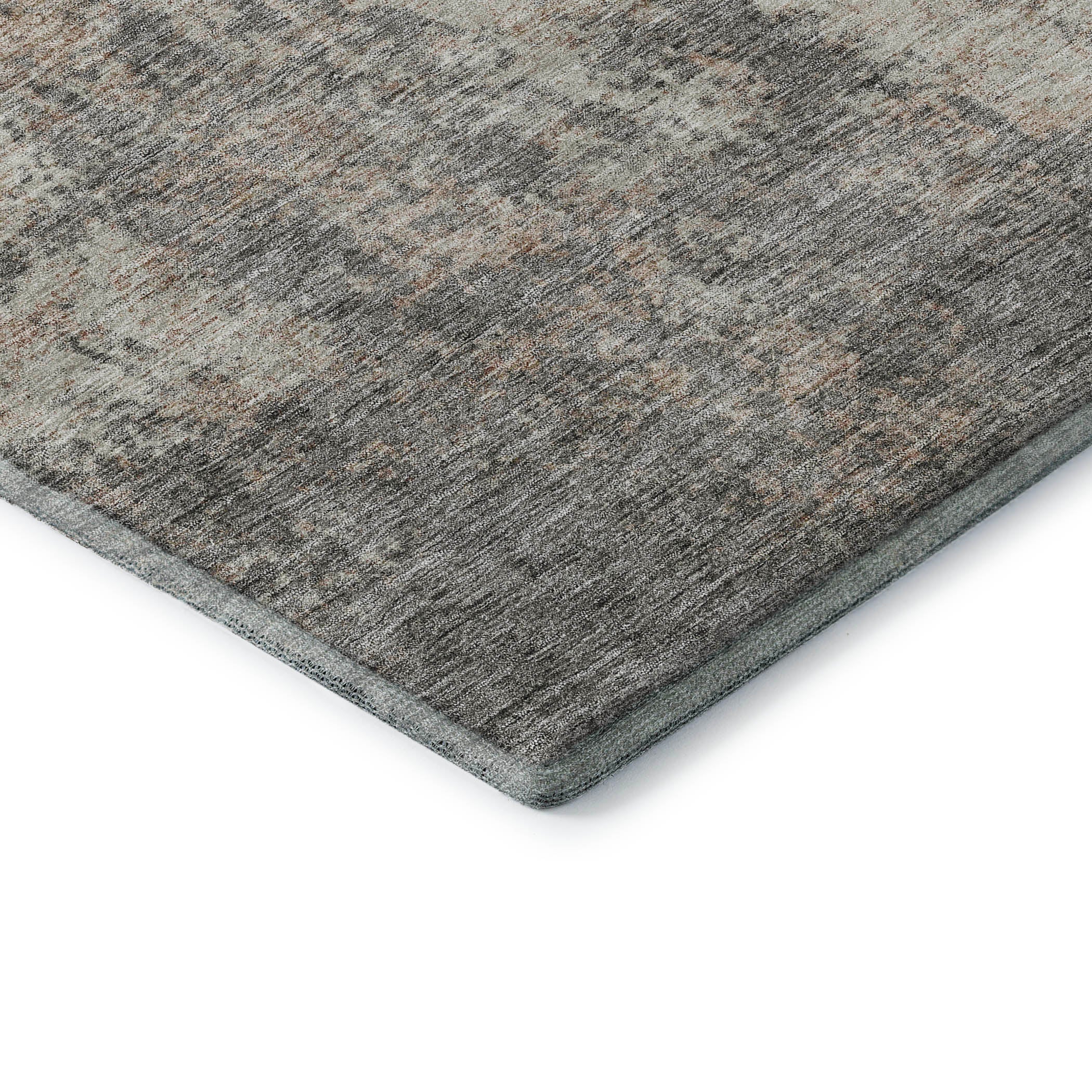 Bogota Machine Washable Transitional Taupe Brown Rug 1'8" x 2'6" #shape_Rectangle