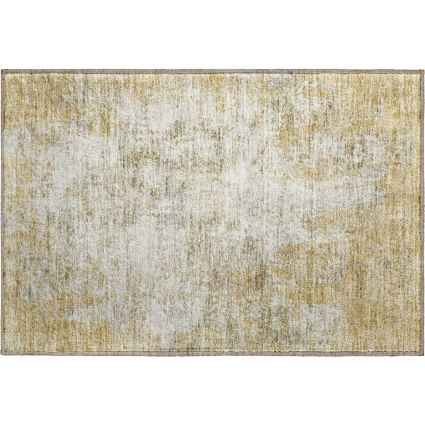 Bogota Machine Washable Transitional Wheat Gold Rug 1'8" x 2'6"
