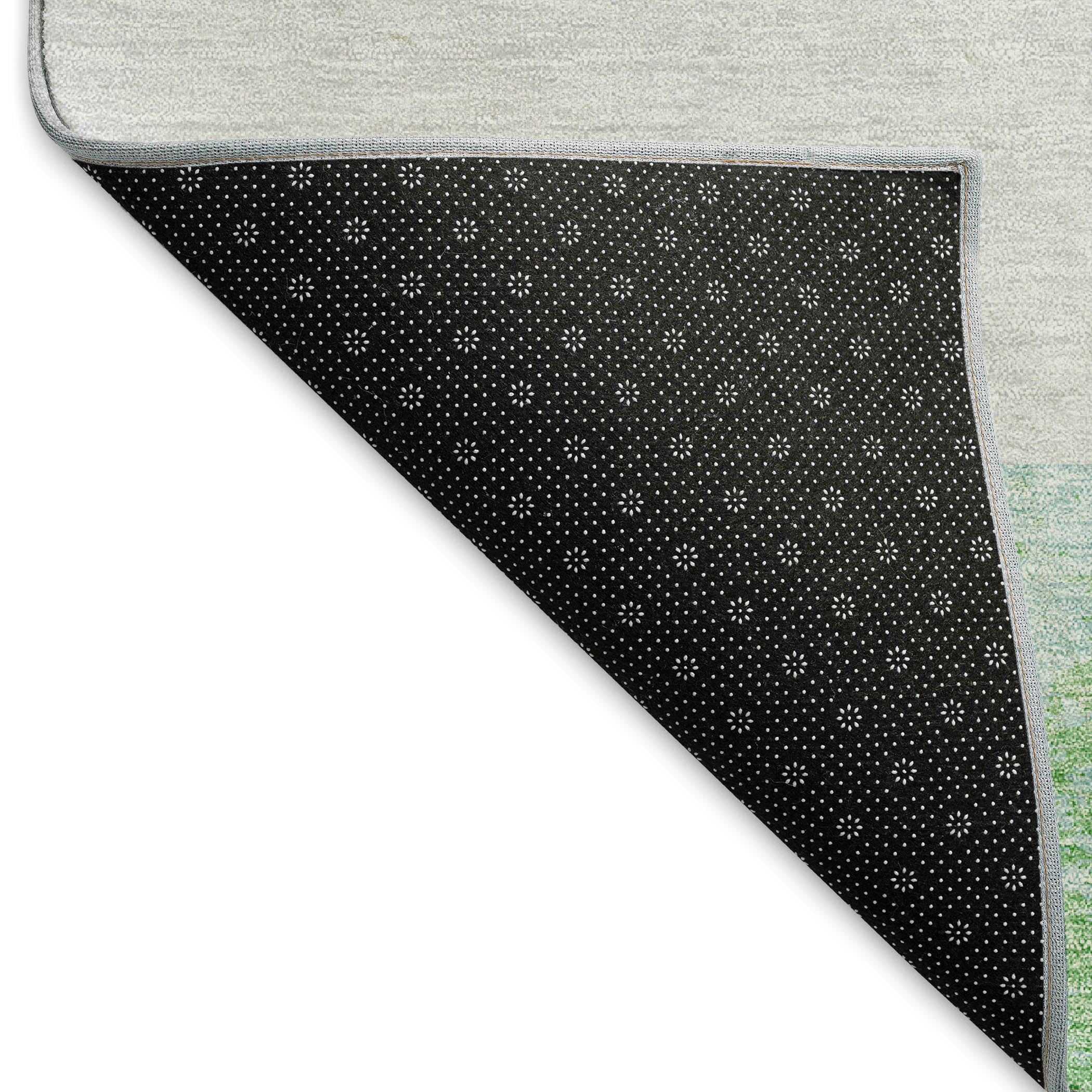 Nairobi Machine Washable Transitional Aloe Green Rug 1'8" x 2'6" #shape_Rectangle
