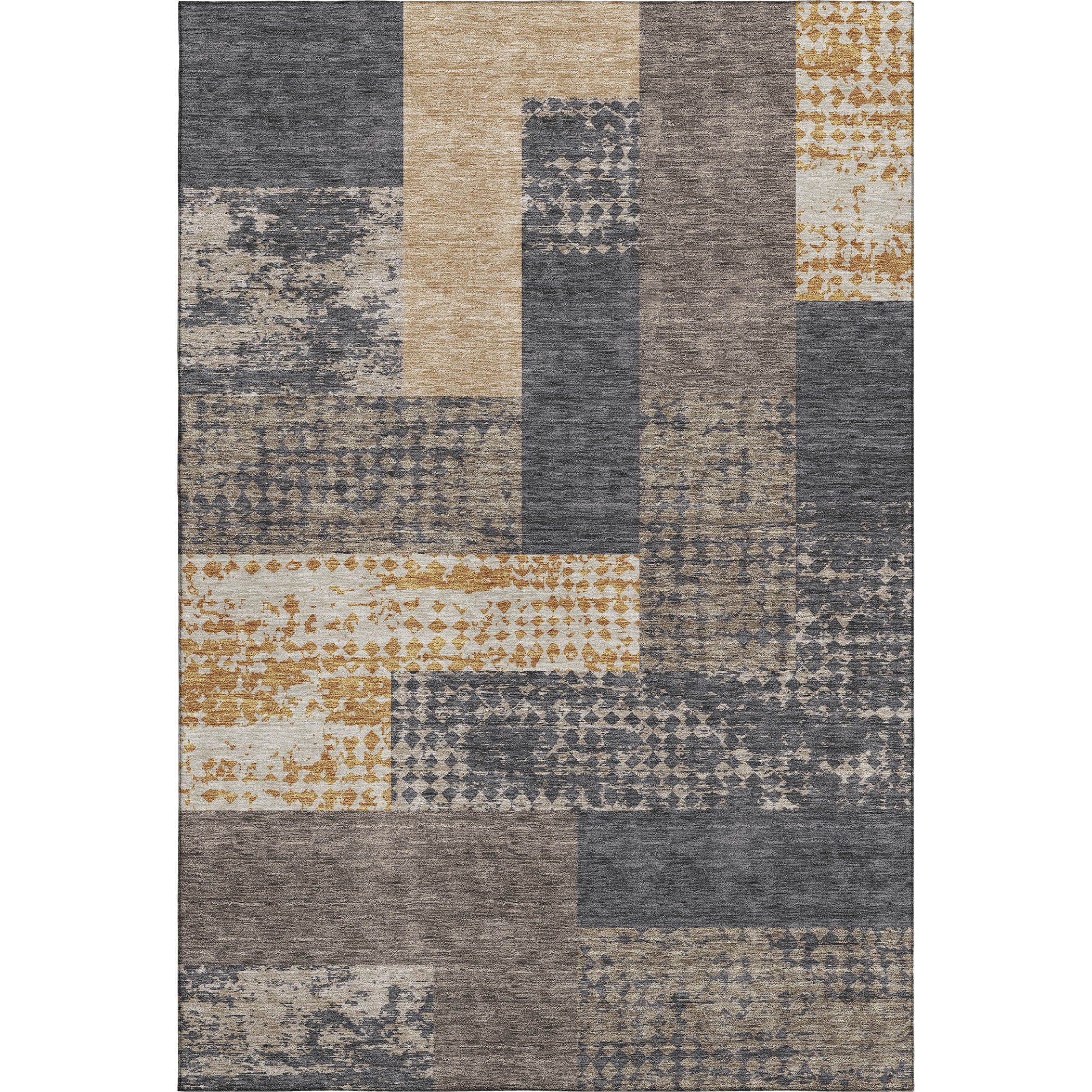Nairobi Machine Washable Transitional Coffee Brown Rug 2'6" x 3'10" #shape_Rectangle