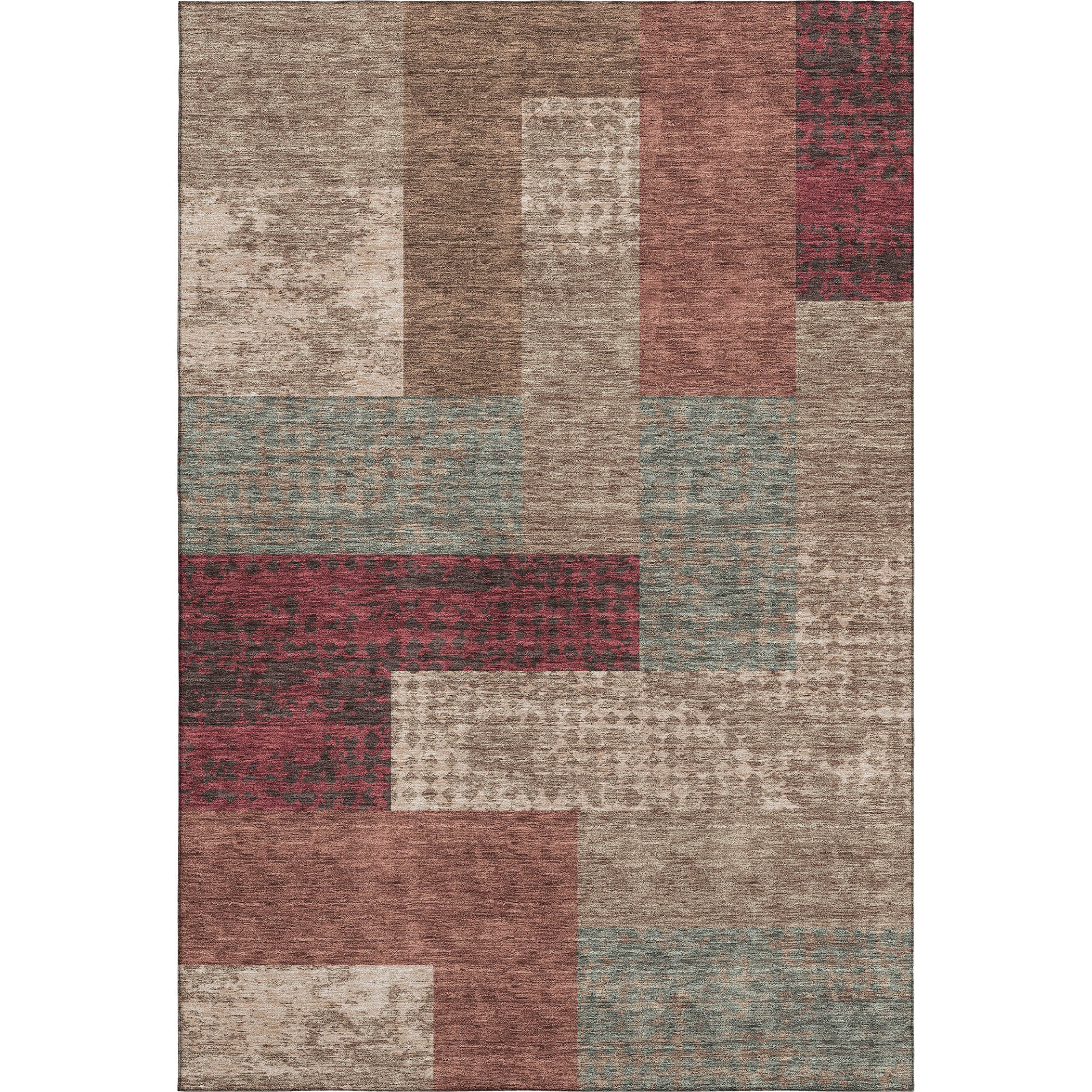Nairobi Machine Washable Transitional Mocha Brown Rug 2'6" x 3'10" #shape_Rectangle