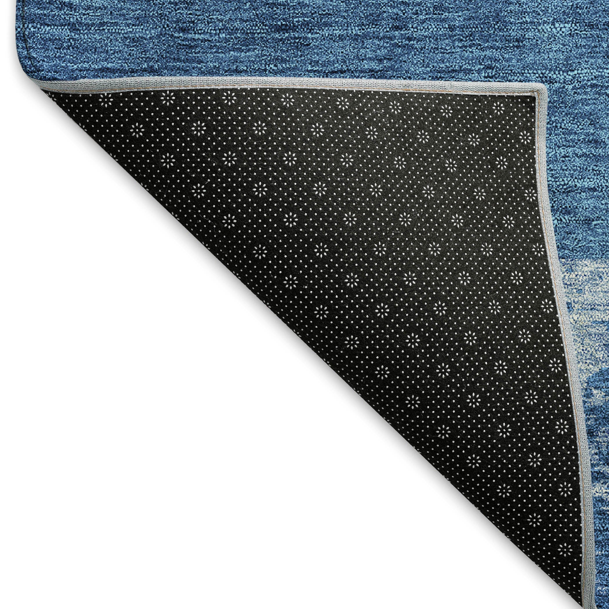 Nairobi Machine Washable Transitional Navy Blue Rug 1'8" x 2'6" #shape_Rectangle