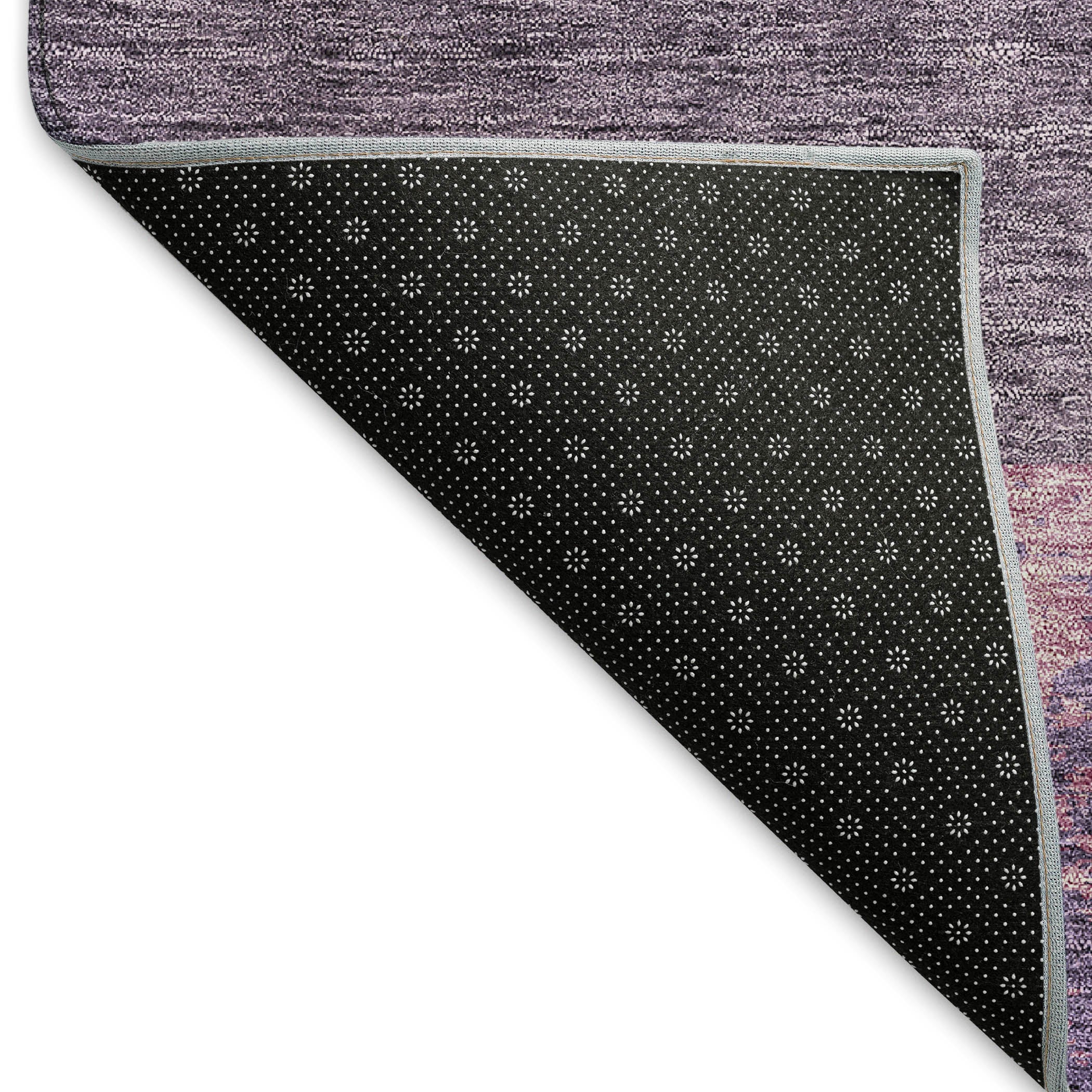 Nairobi Machine Washable Transitional Purple Rug 1'8" x 2'6" #shape_Rectangle