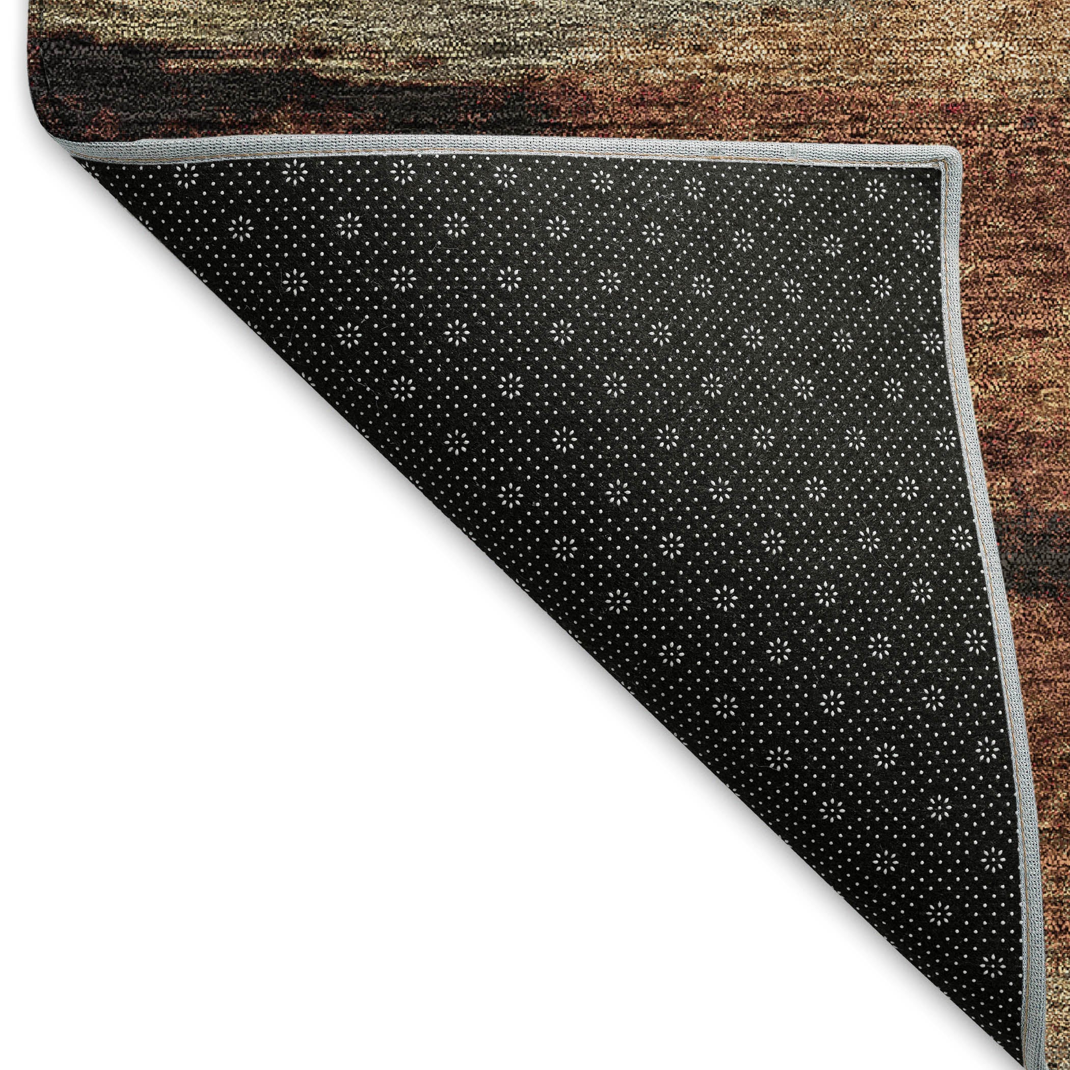 Baku Machine Washable Transitional Mocha Brown Rug 1'8" x 2'6" #shape_Rectangle