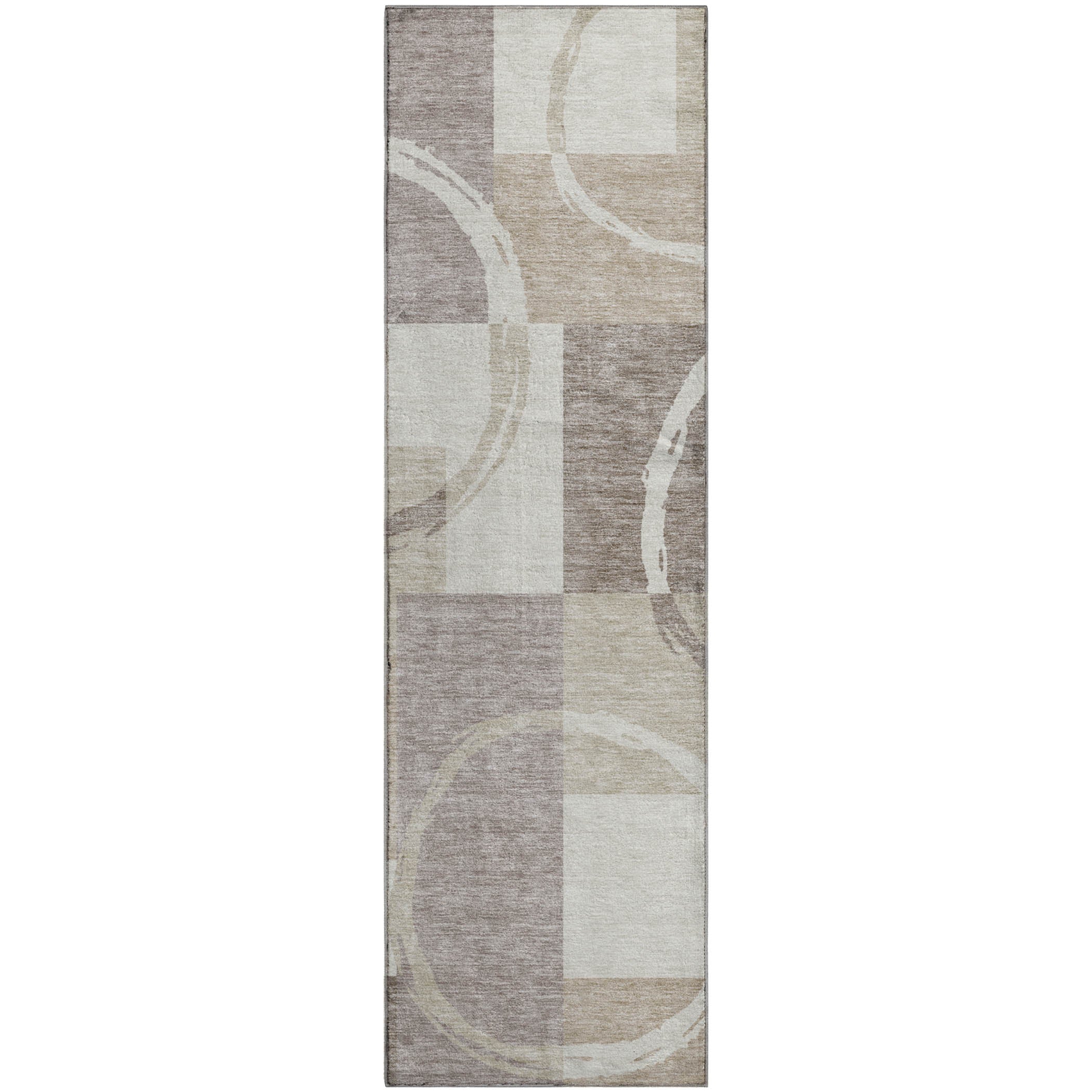 Istanbul Machine Washable Transitional Ivory Rug 2'3" x 7'6" #shape_Runner