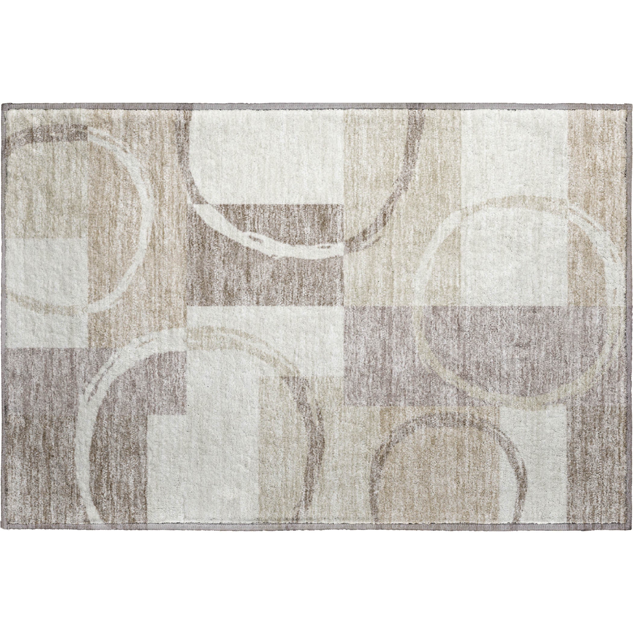 Istanbul Machine Washable Transitional Ivory Rug 1'8" x 2'6" #shape_Rectangle