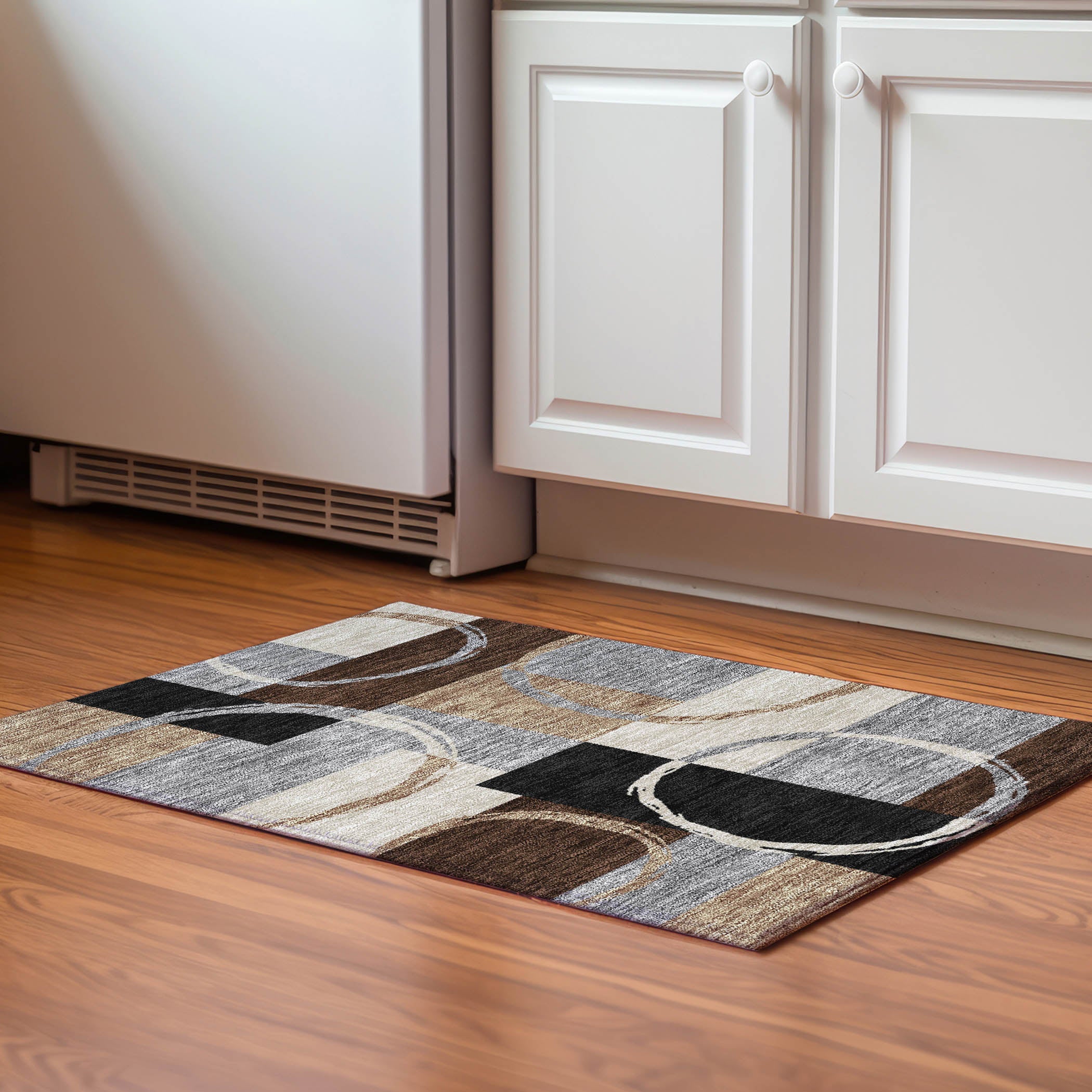 Istanbul Machine Washable Transitional Pewter Gray Rug 1'8" x 2'6" #shape_Rectangle